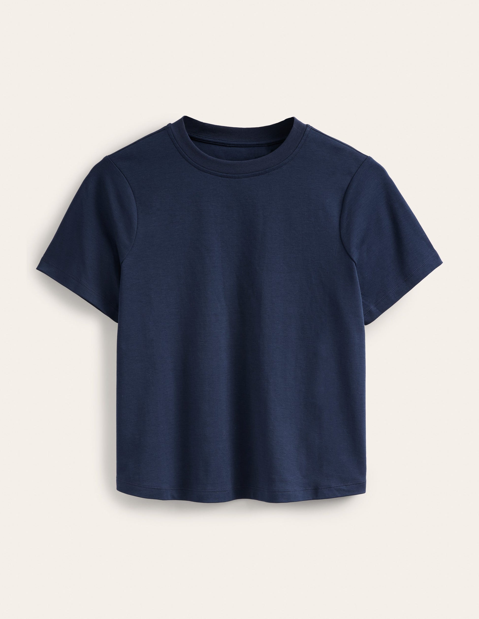 Perfect Cotton T-Shirt-Navy-6