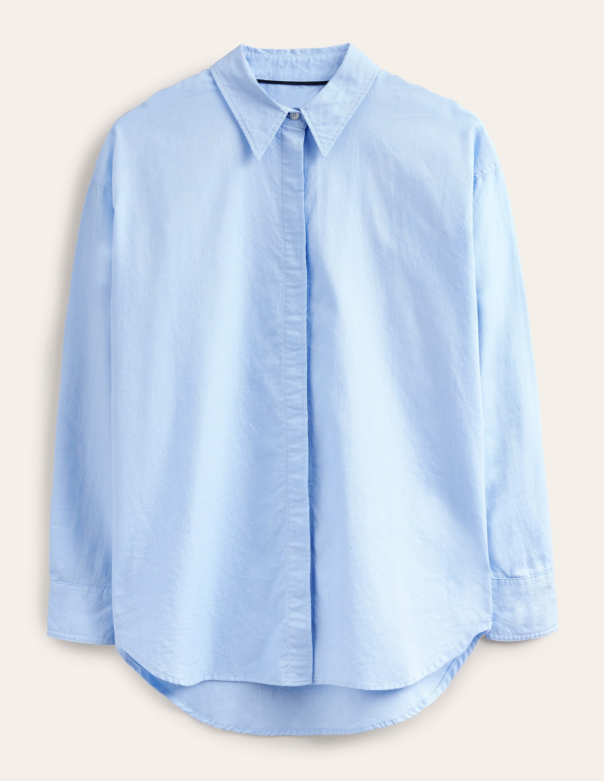 Nouvelle chemise intemporelle en coton-Oxford bleu - Image 5