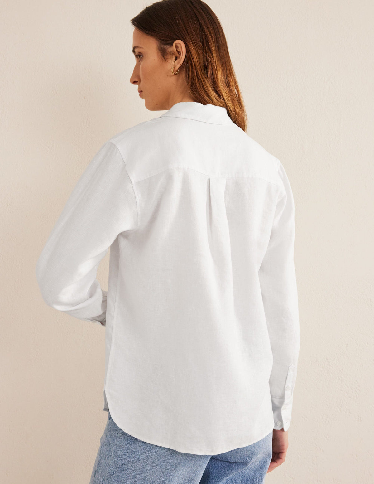 New Linen Shirt-White - Image 3