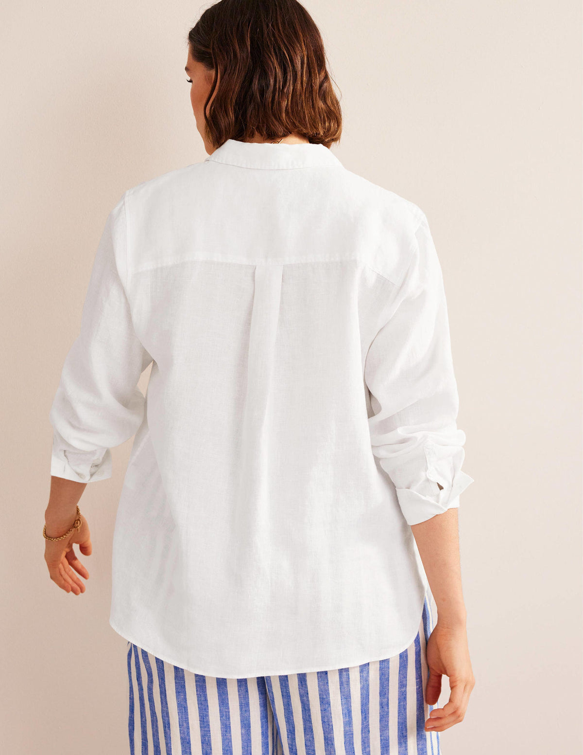 New Linen Shirt-White - Image 6