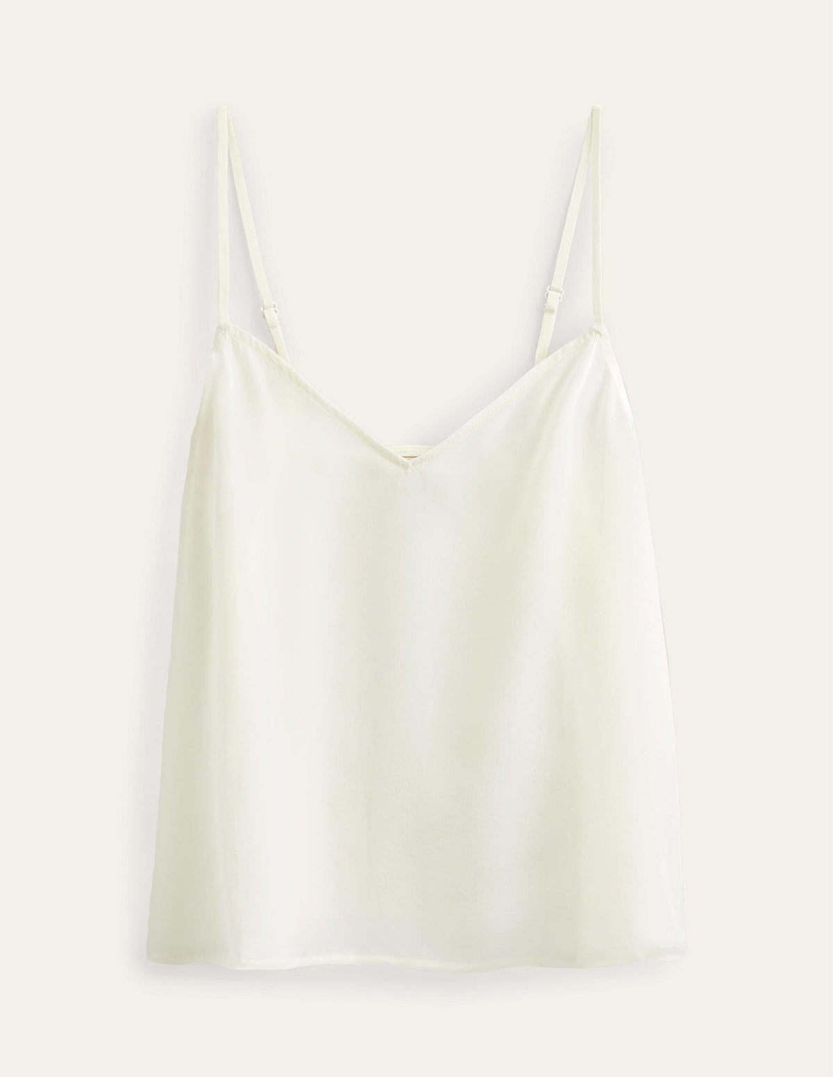 Camisole aus Seide-Ivory and Navy Spot - Image 5