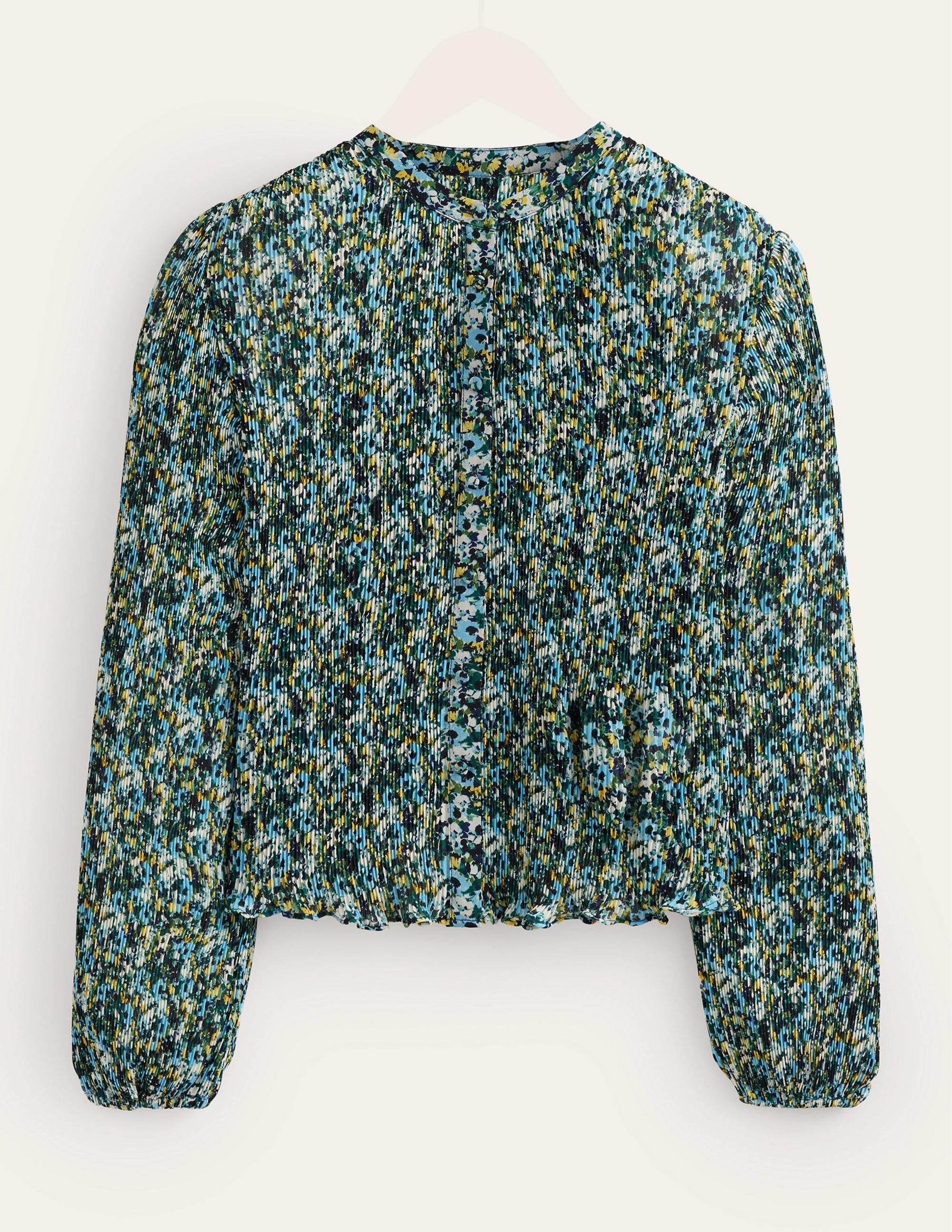 Blouse plissée-Graine de lin, motif Painterly Floret - Image 5