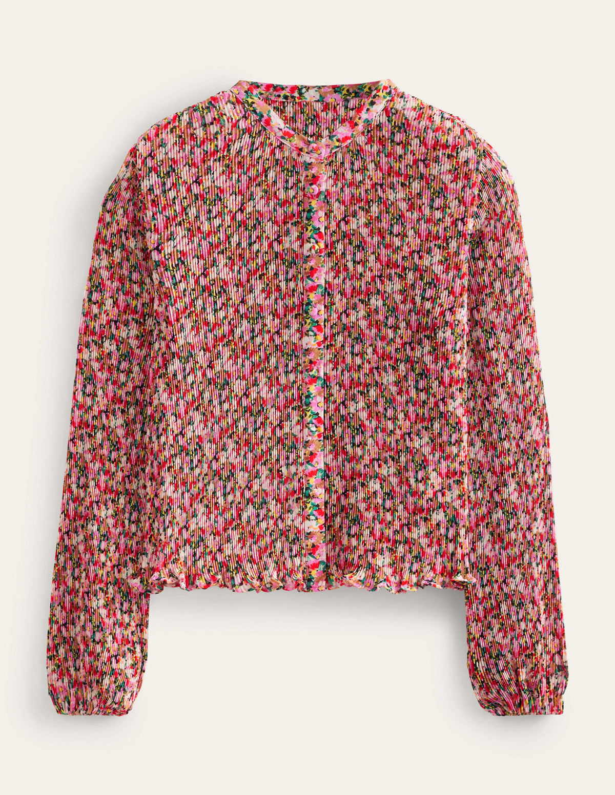 Blouse plissée-Multi, motif Painterly Floret - Image 10