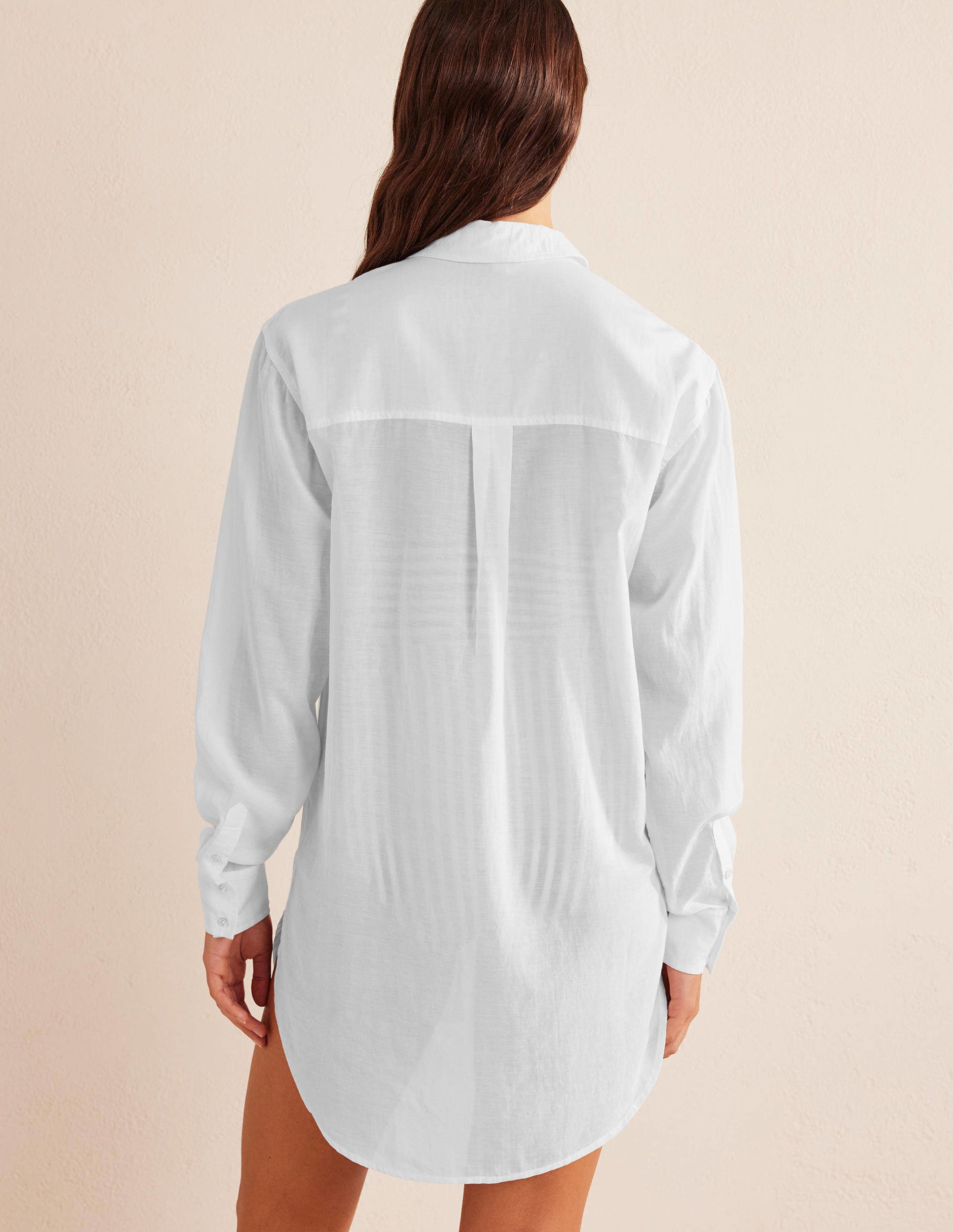 Chemise longue de vacances-Blanc - Image 3