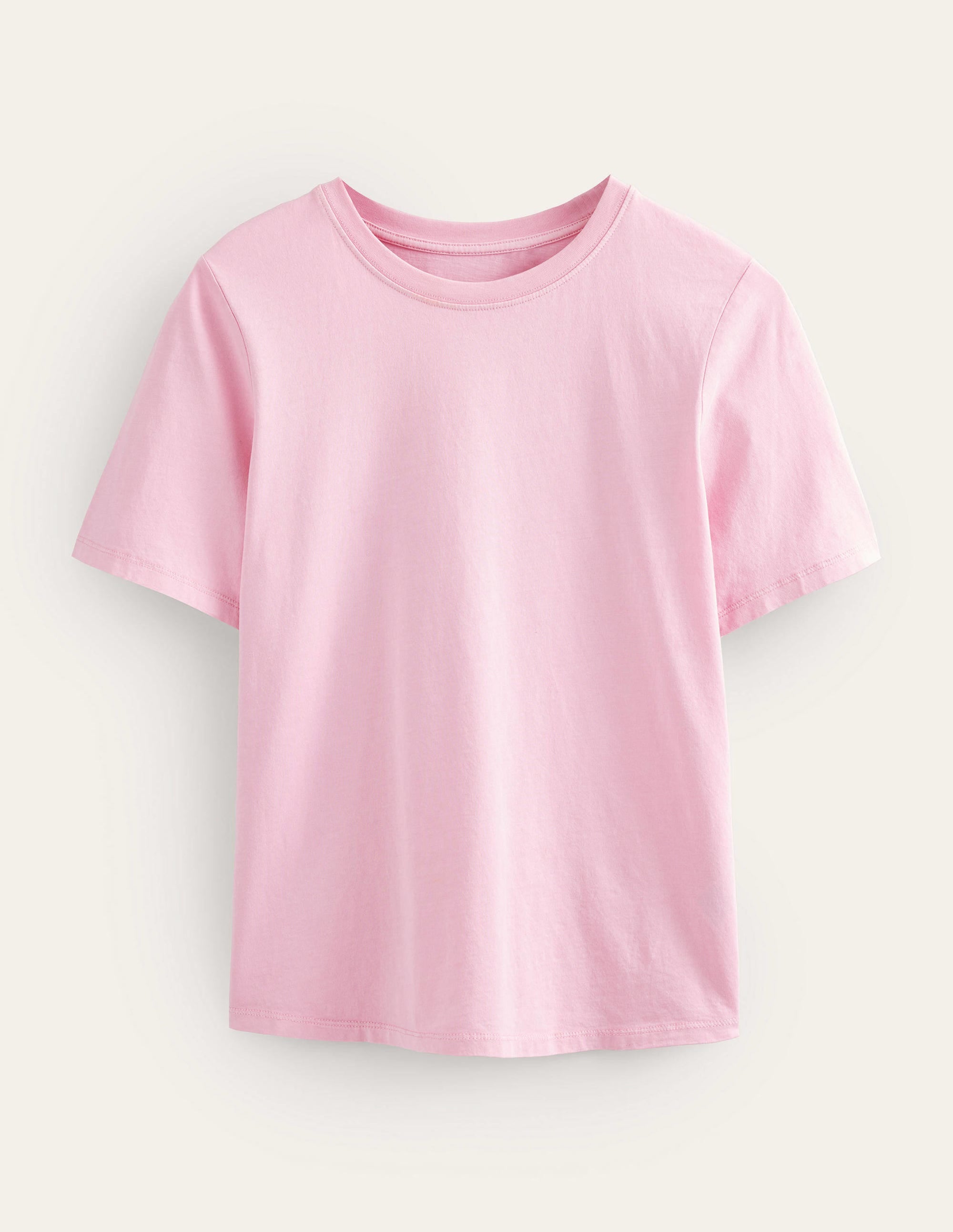 Pflanzlich gefärbtes Rundhals-T-Shirt-Rosa - Image 5
