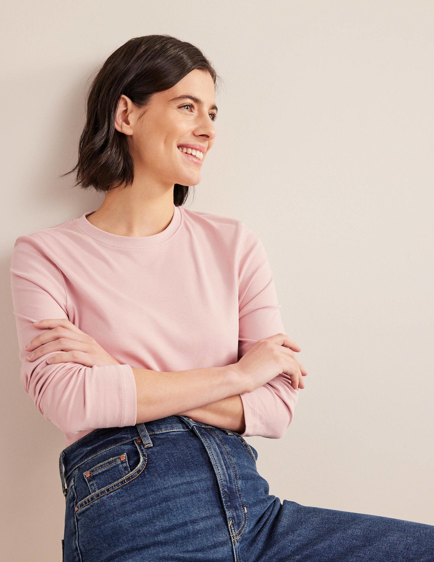 Perfektes Oberteil mit langen Ärmeln-Milchshake