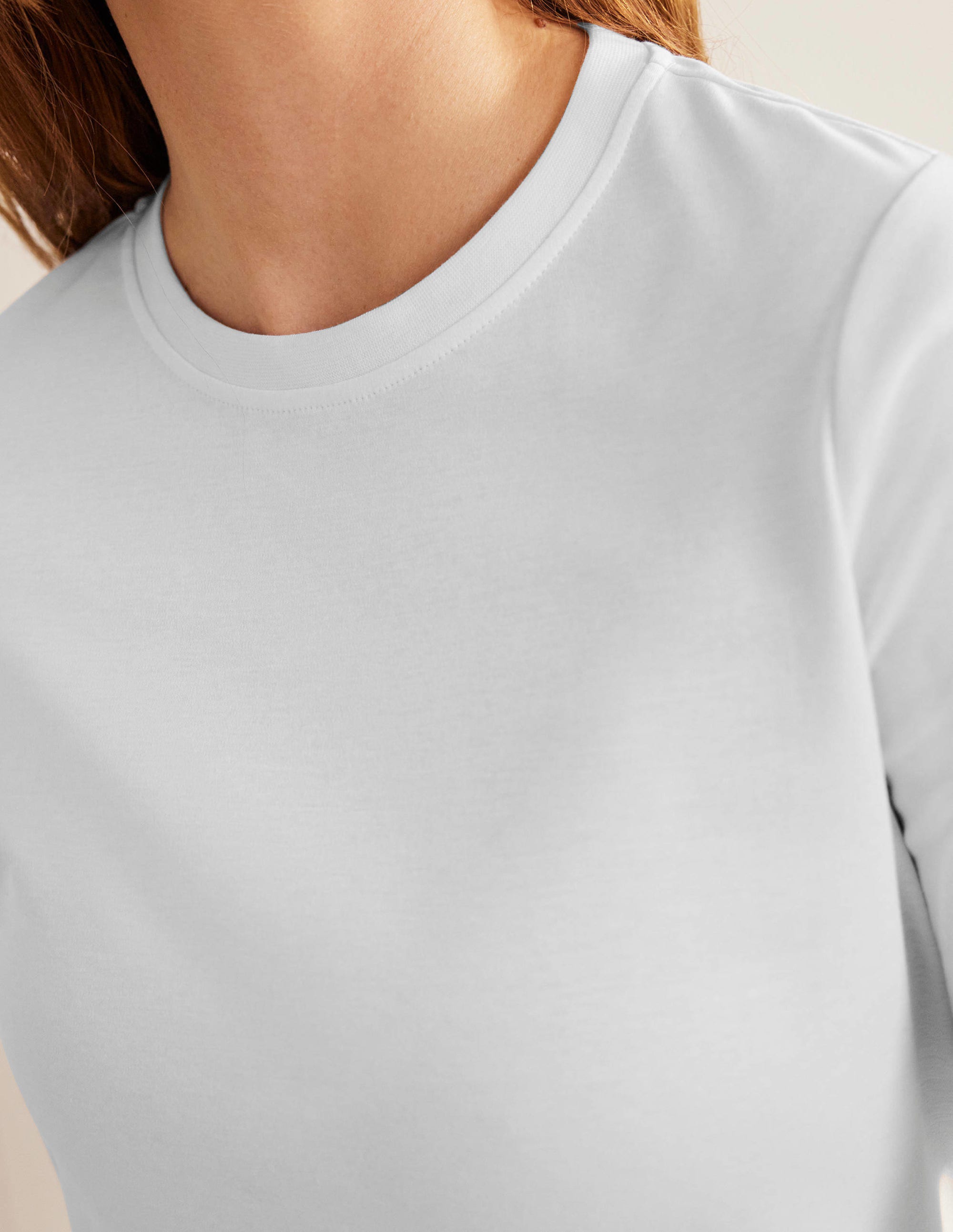 T-shirt parfait à manches longues-Blanc - Image 2