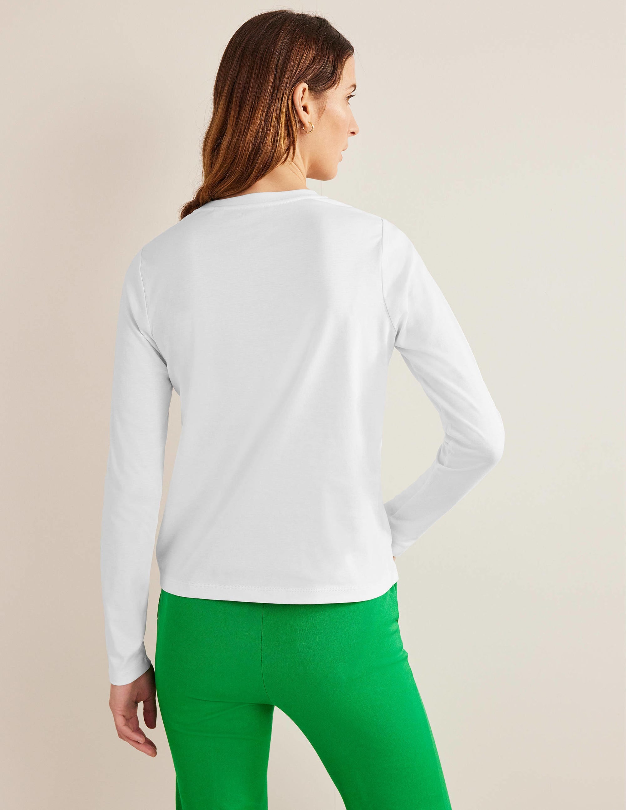 T-shirt parfait à manches longues-Blanc - Image 3