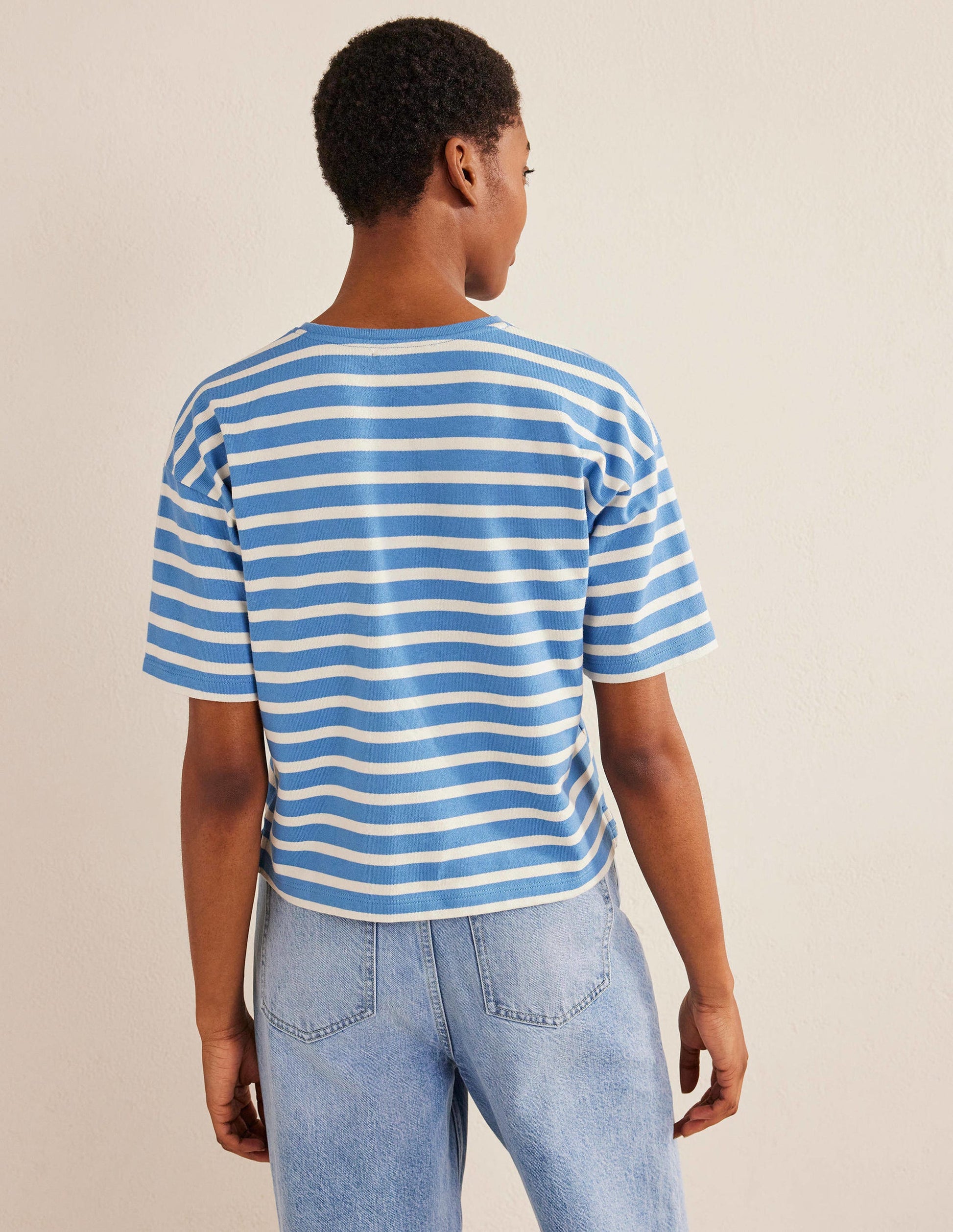 Oversize Breton-T-Shirt-Porzellanblau/Naturweiß, Gestreift-3