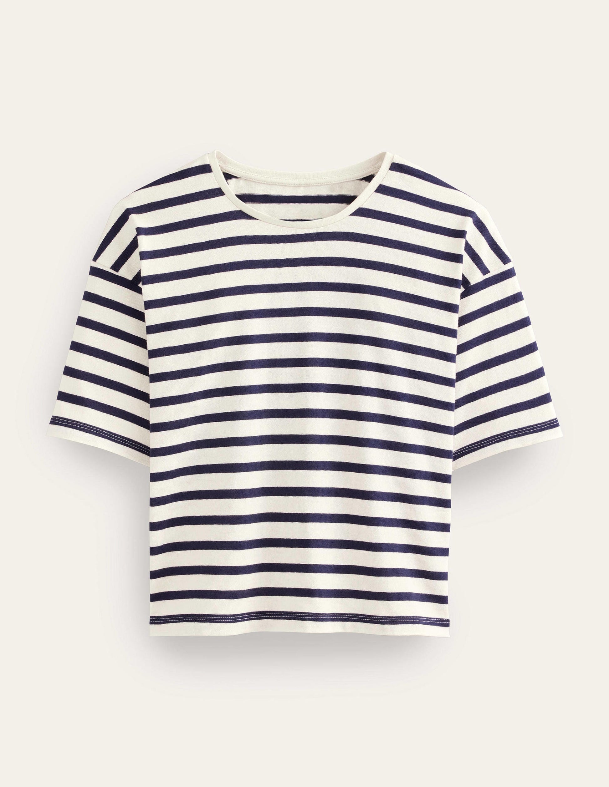 Oversize Breton-T-Shirt-Naturweiß/Navy, Gestreift-6