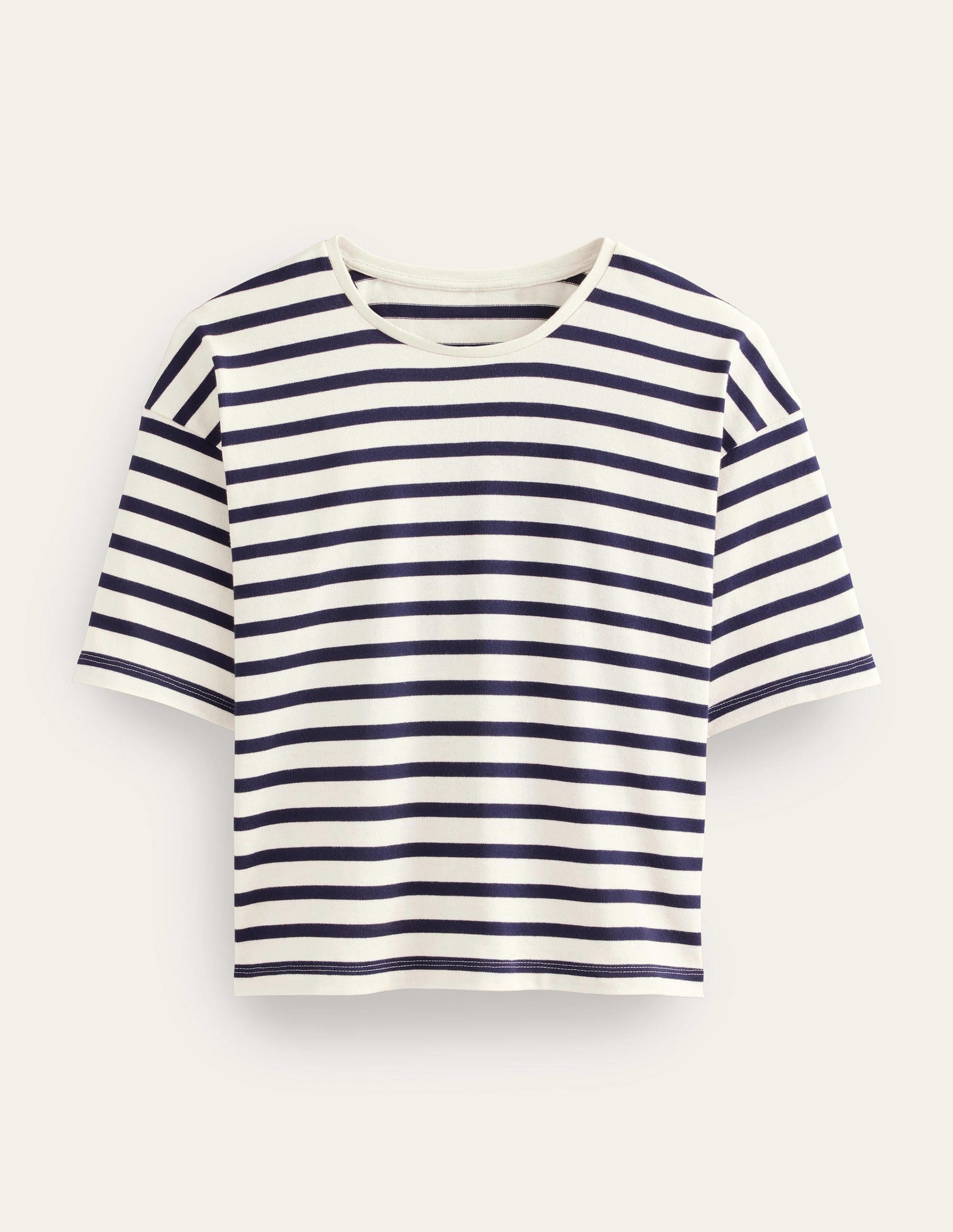 Oversize Breton-T-Shirt-Naturweiß/Navy, Gestreift - Image 6