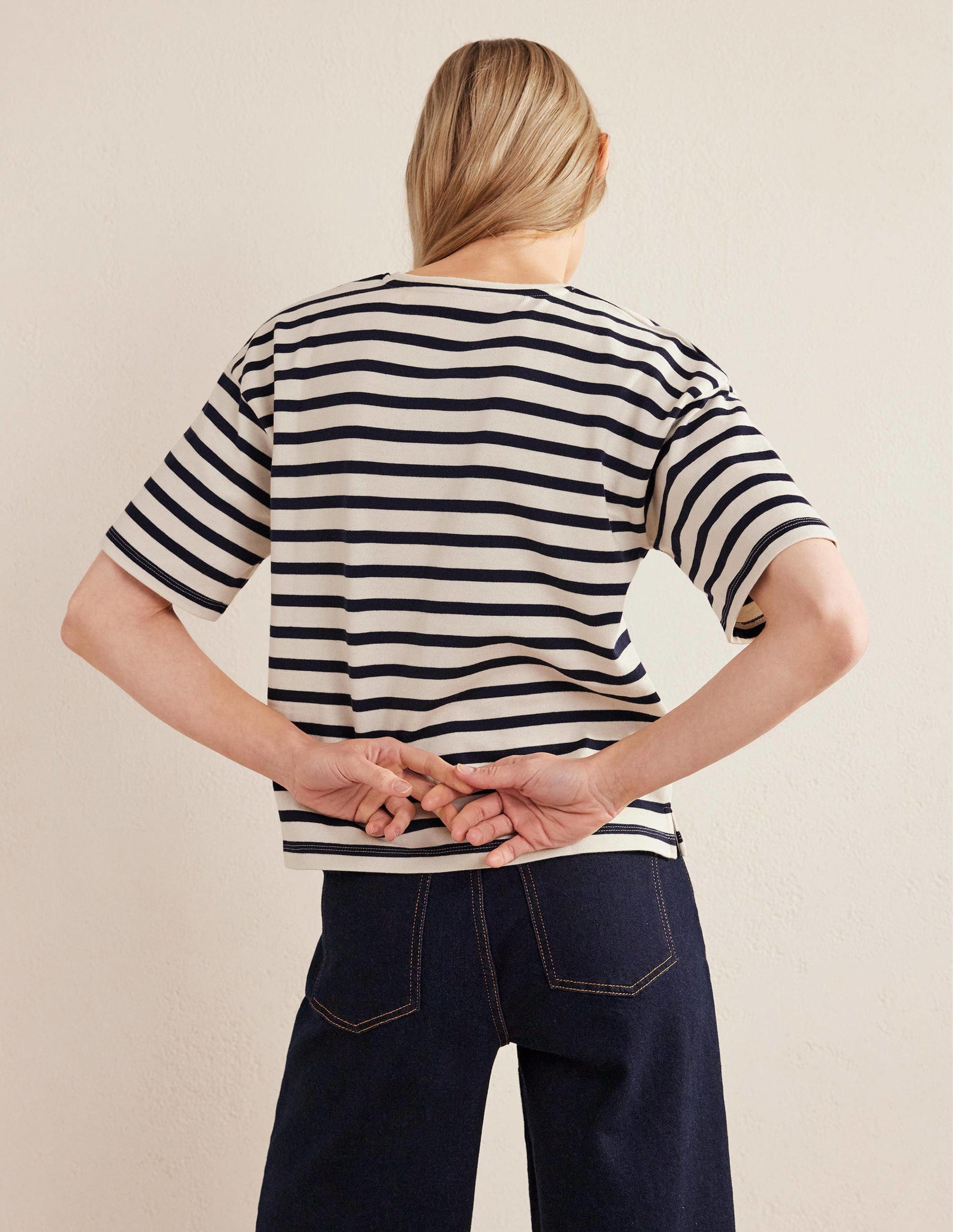Oversize Breton-T-Shirt-Naturweiß/Navy, Gestreift-3