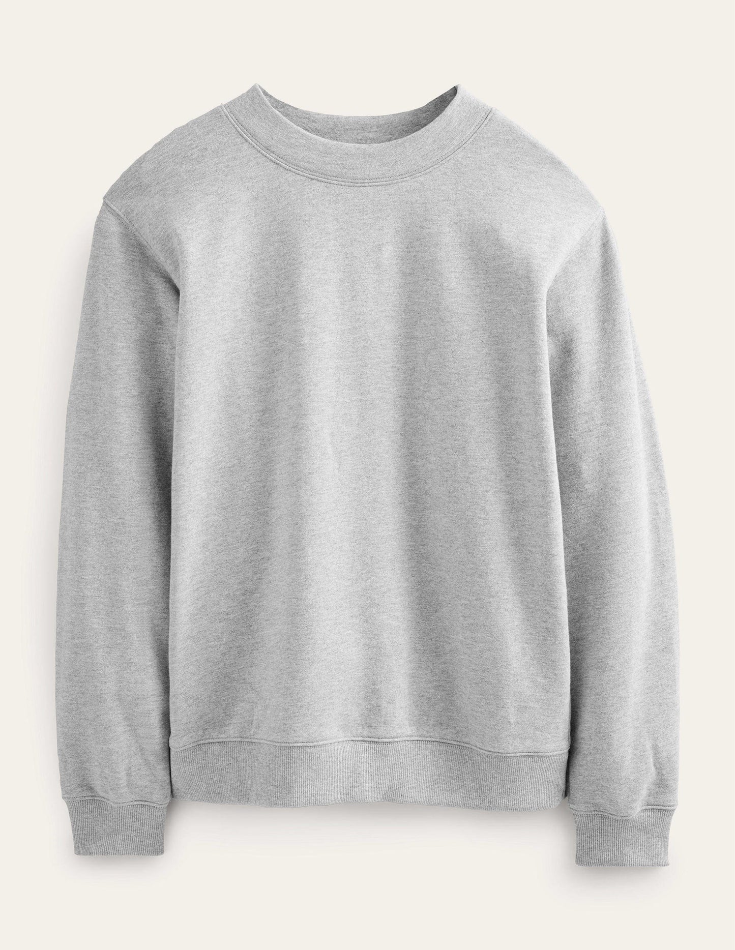 Oversize-Sweatshirt-Grau Meliert