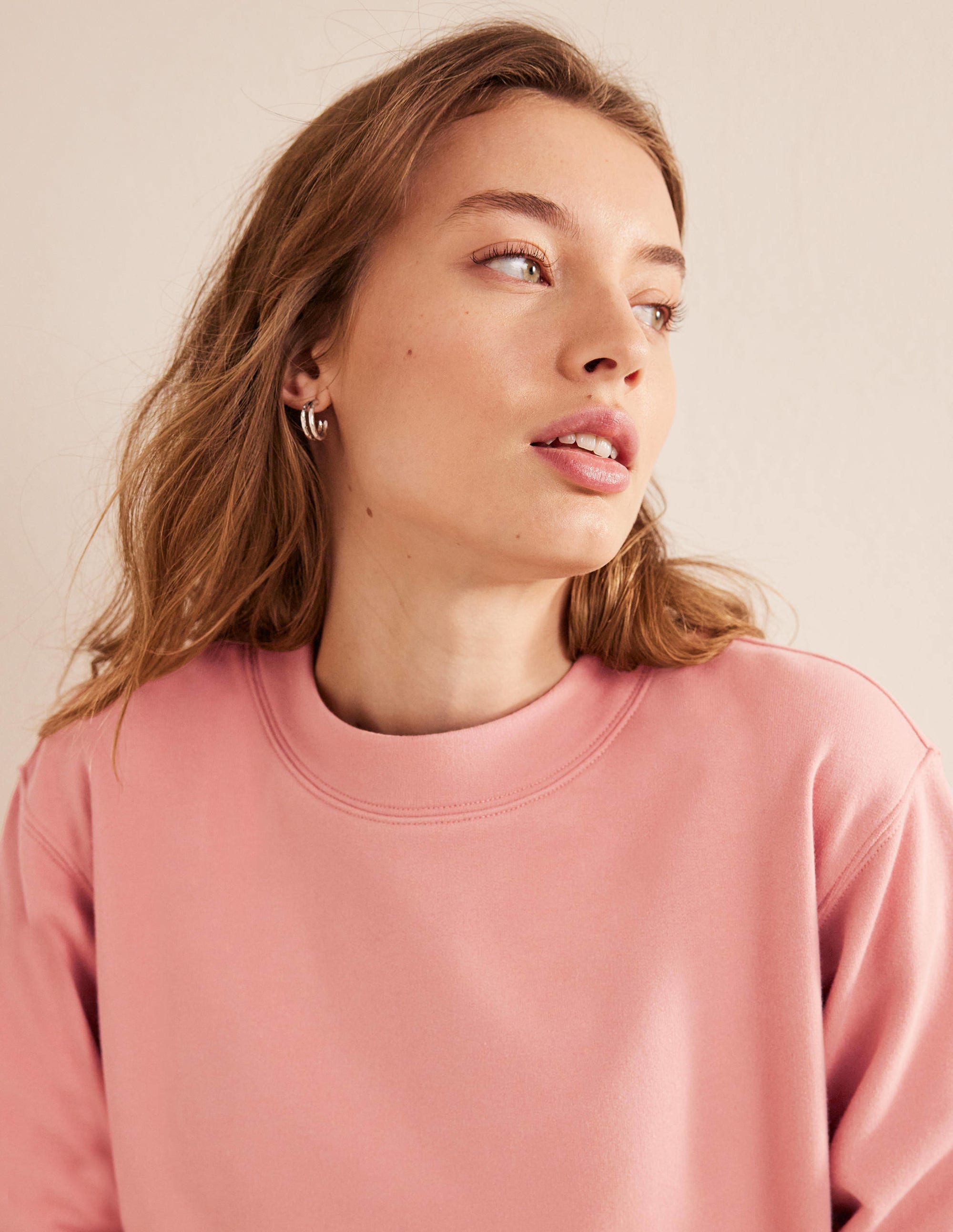 Oversize-Sweatshirt-Zuckerwattenrosa - Image 2