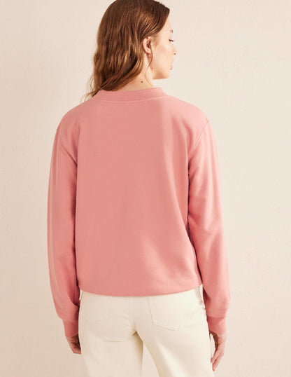 Oversize-Sweatshirt-Zuckerwattenrosa