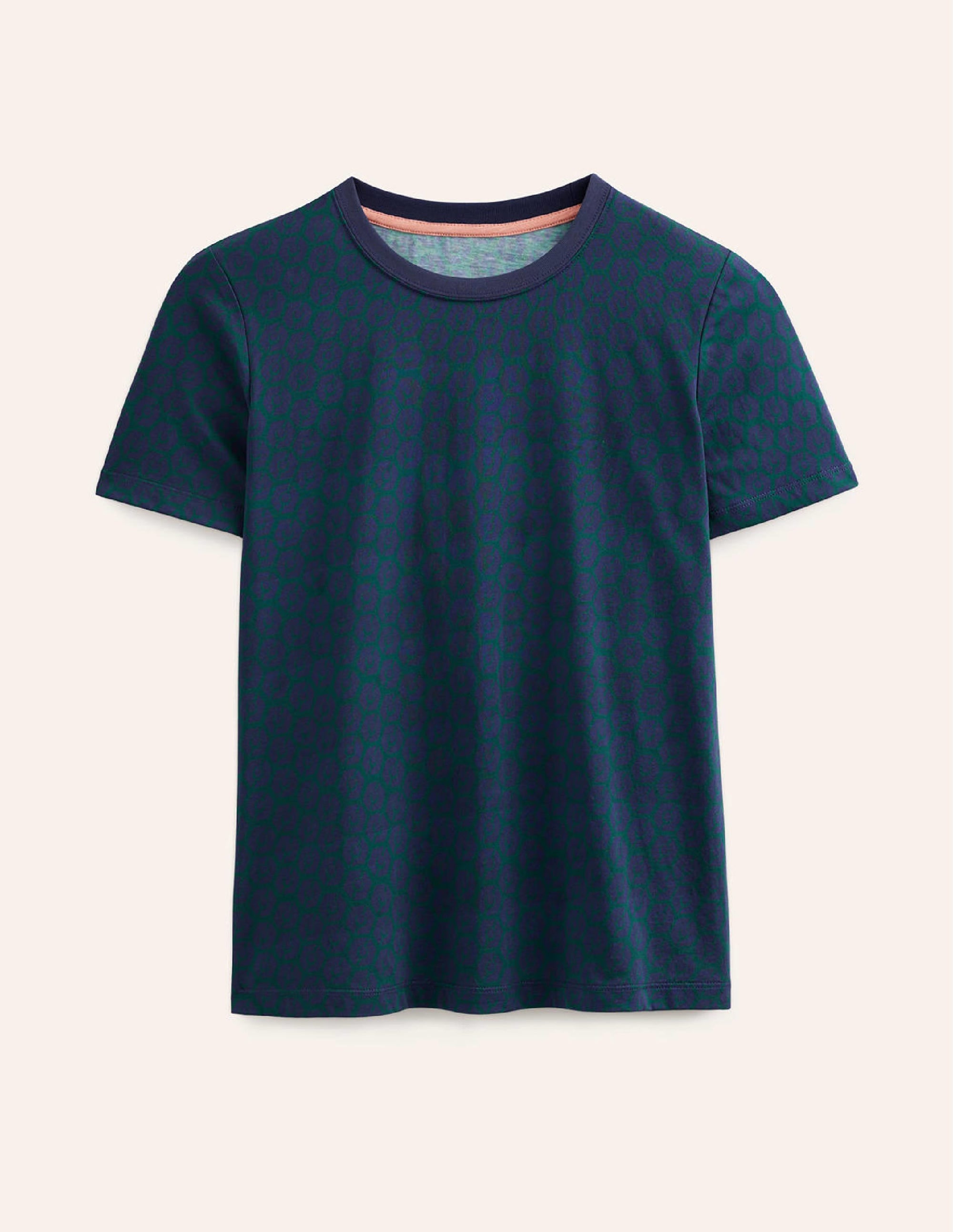 T-Shirt mit Druck und Rundhalsausschnitt-Dunkles Smaragdgrün, Reverie - Image 5