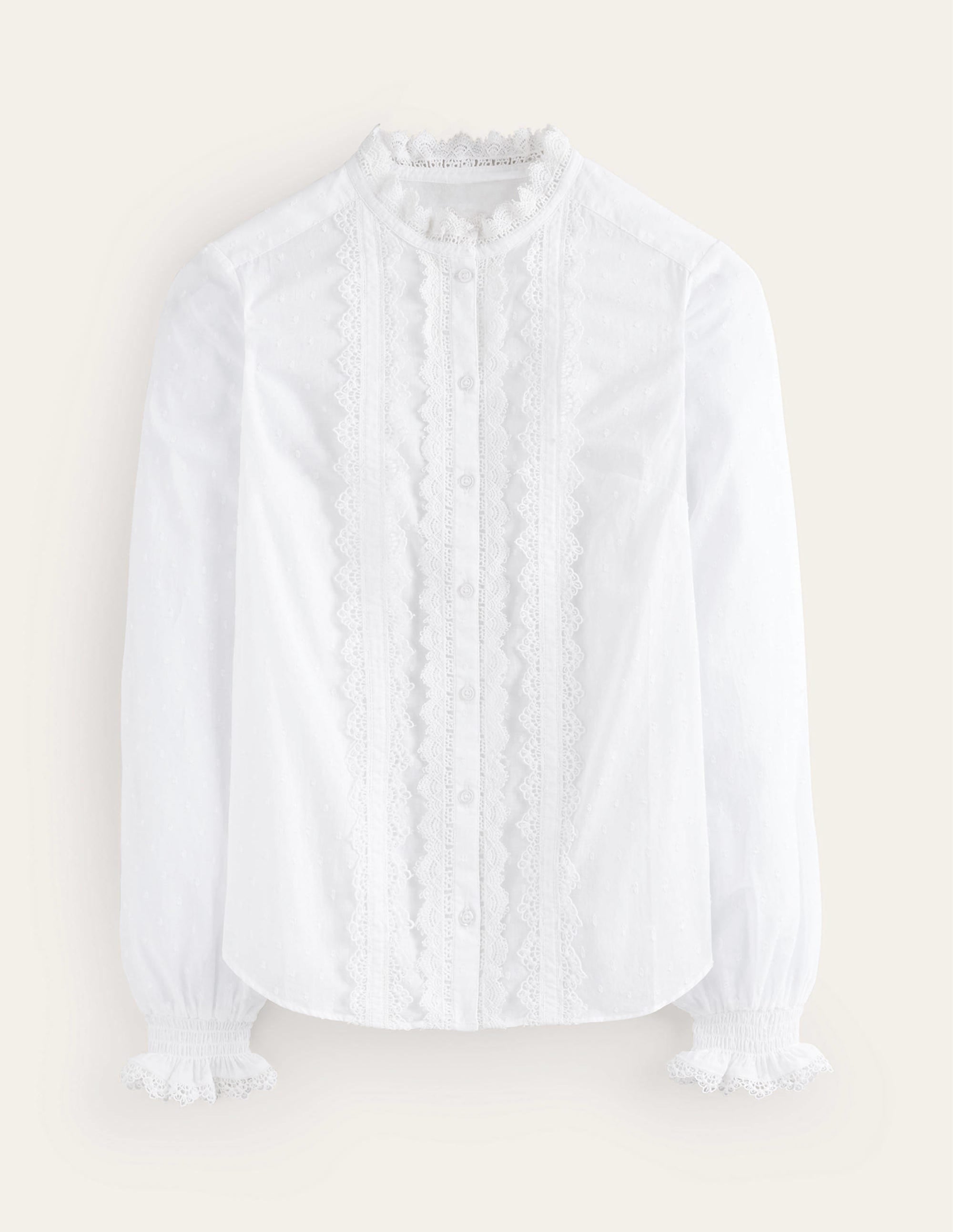 Top romantique texturé-Blanc - Image 6
