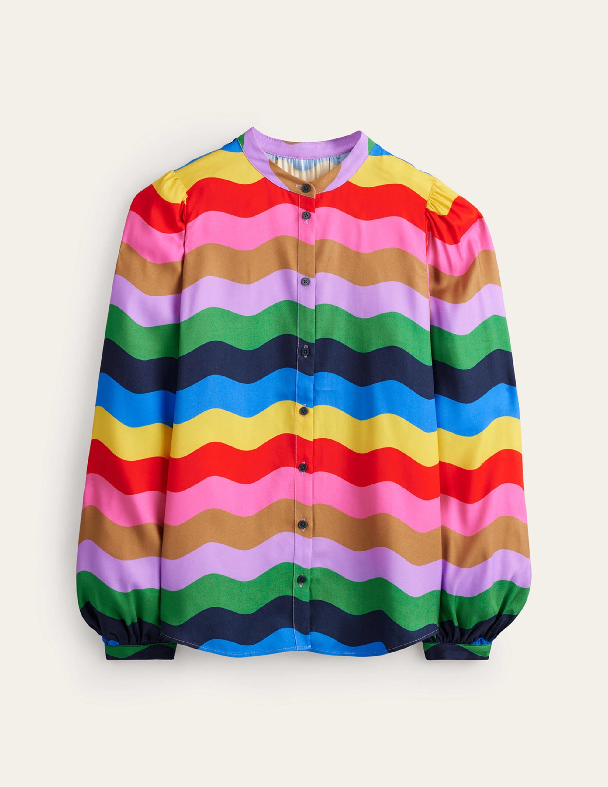 Blouse à manches blousantes-Multi, vague arc-en-ciel - Image 6