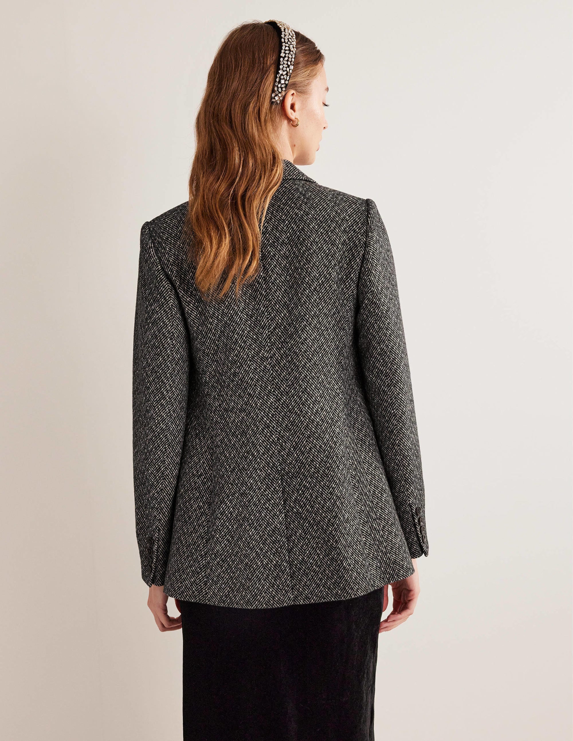 Blazer décontracté à chevrons-Chevrons - Image 3
