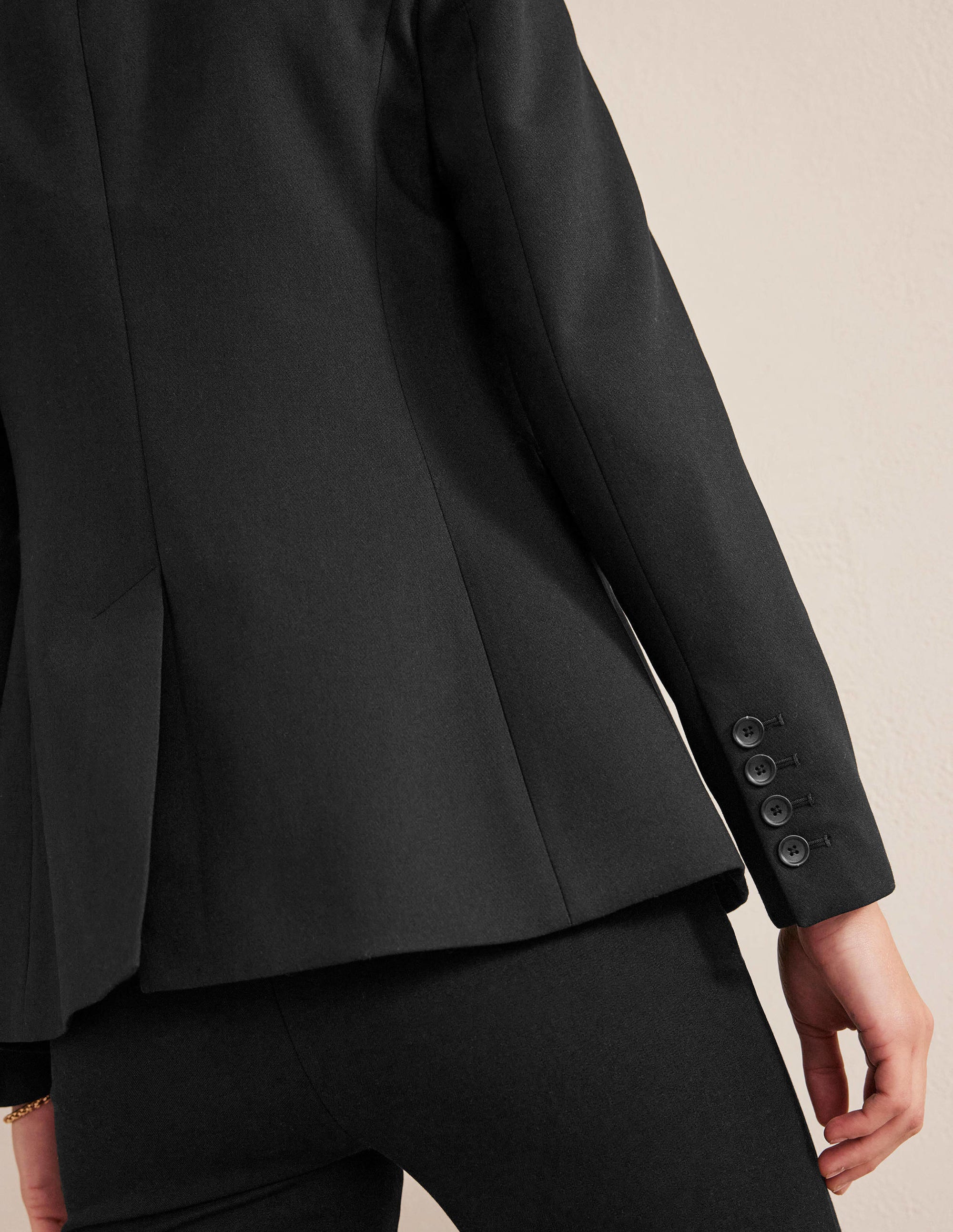Blazer de tailleur ajusté-Noir - Image 6