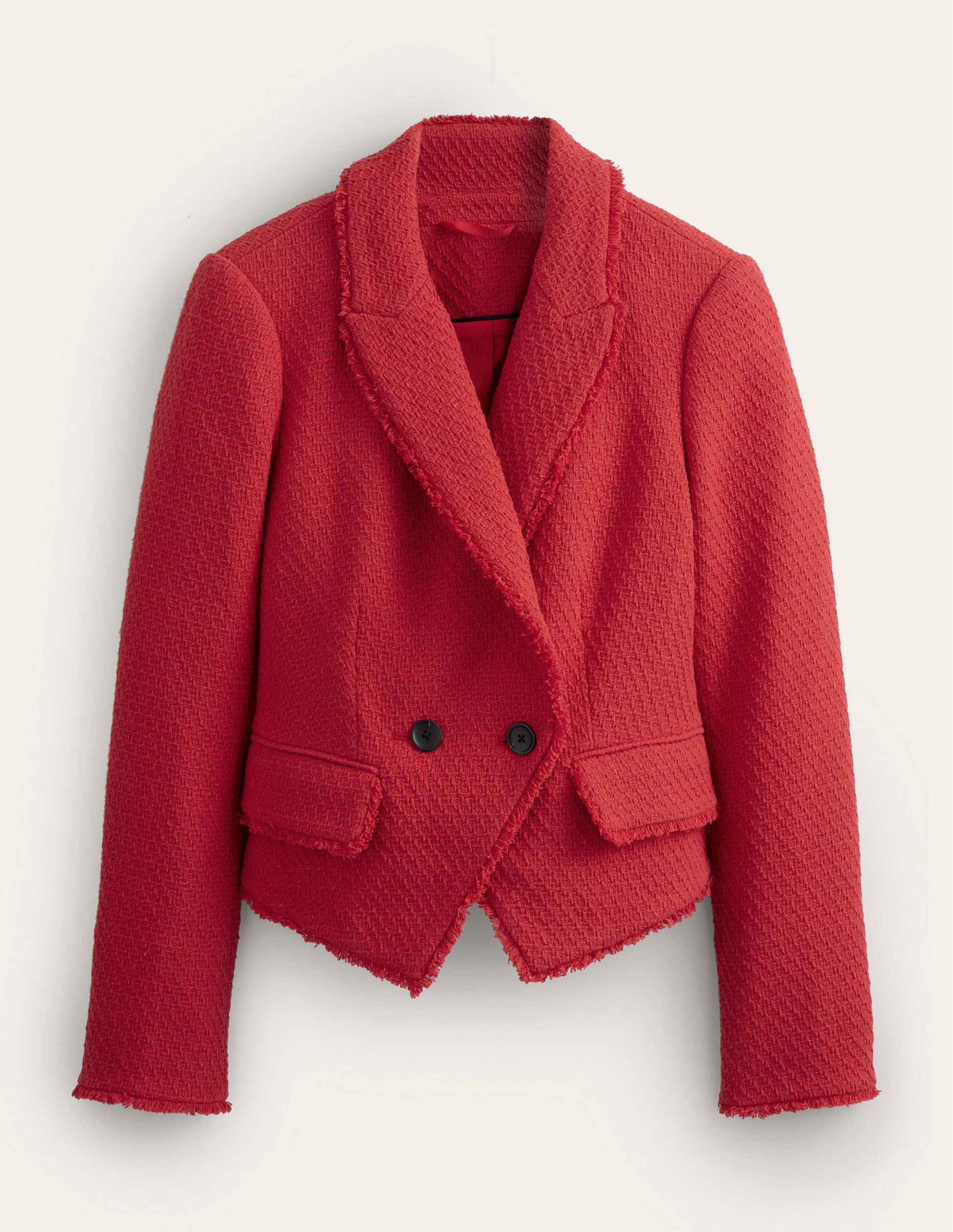 Blazer court en coton texturé-Tarte aux fraises-7