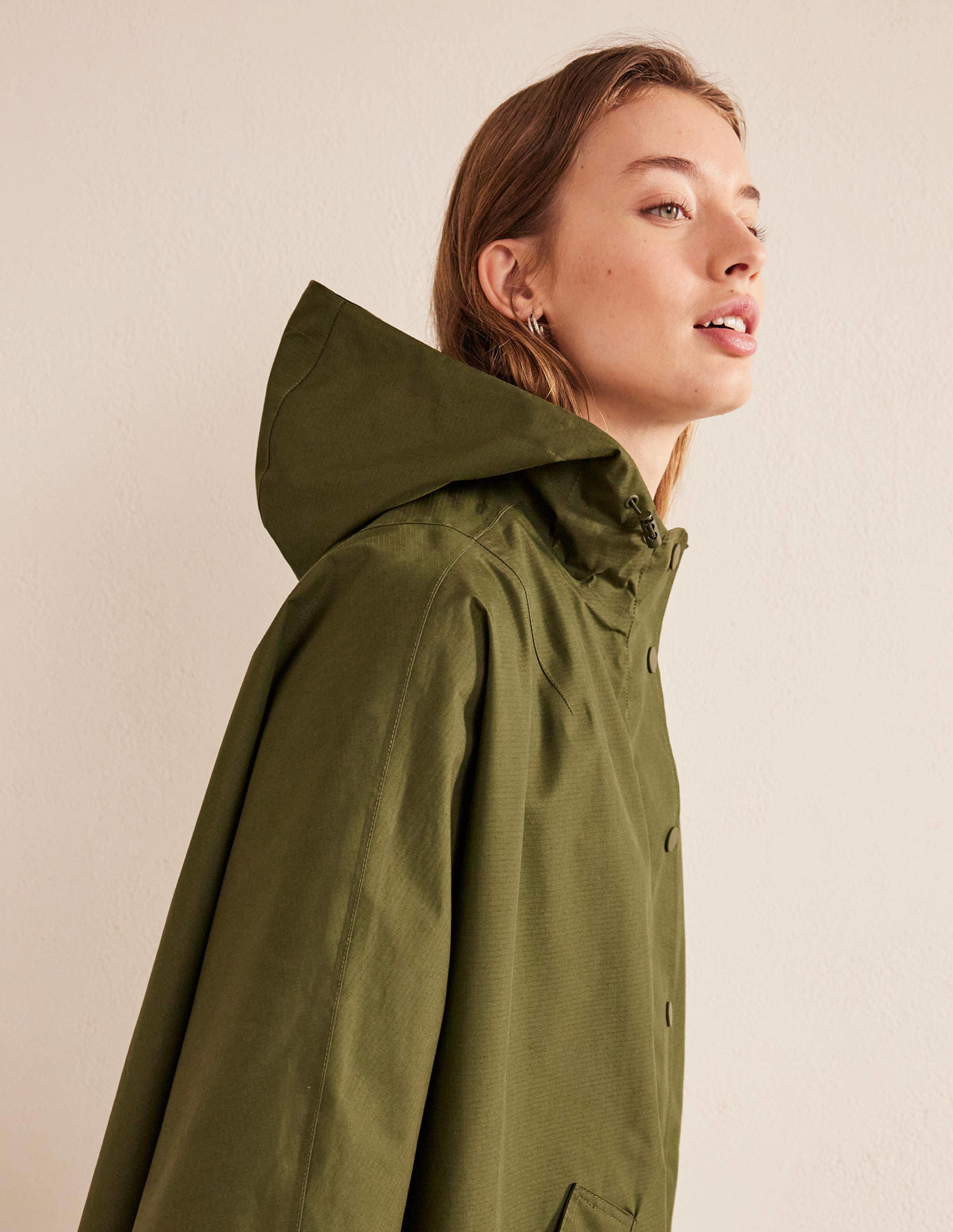 Veste cape imperméable-Kaki - Image 2