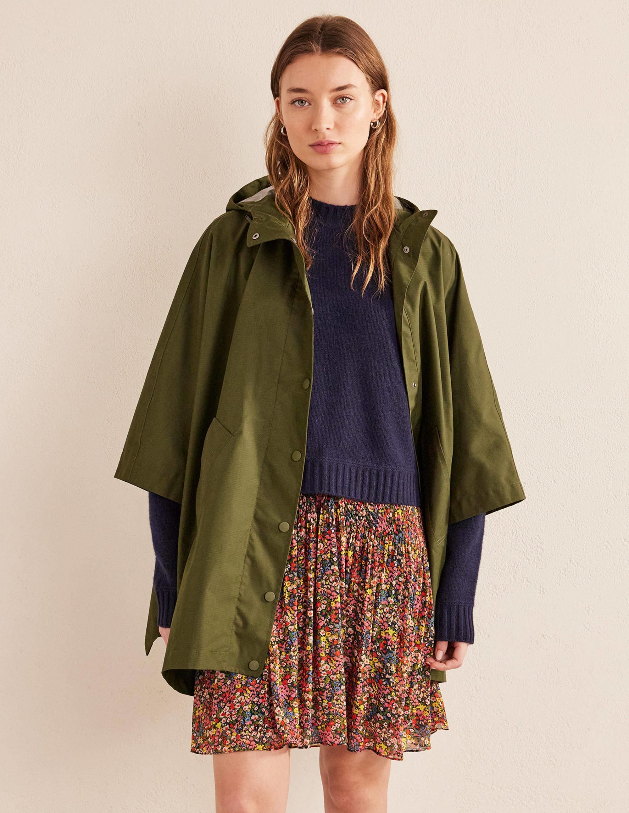 Veste cape imperméable-Kaki - Image 4