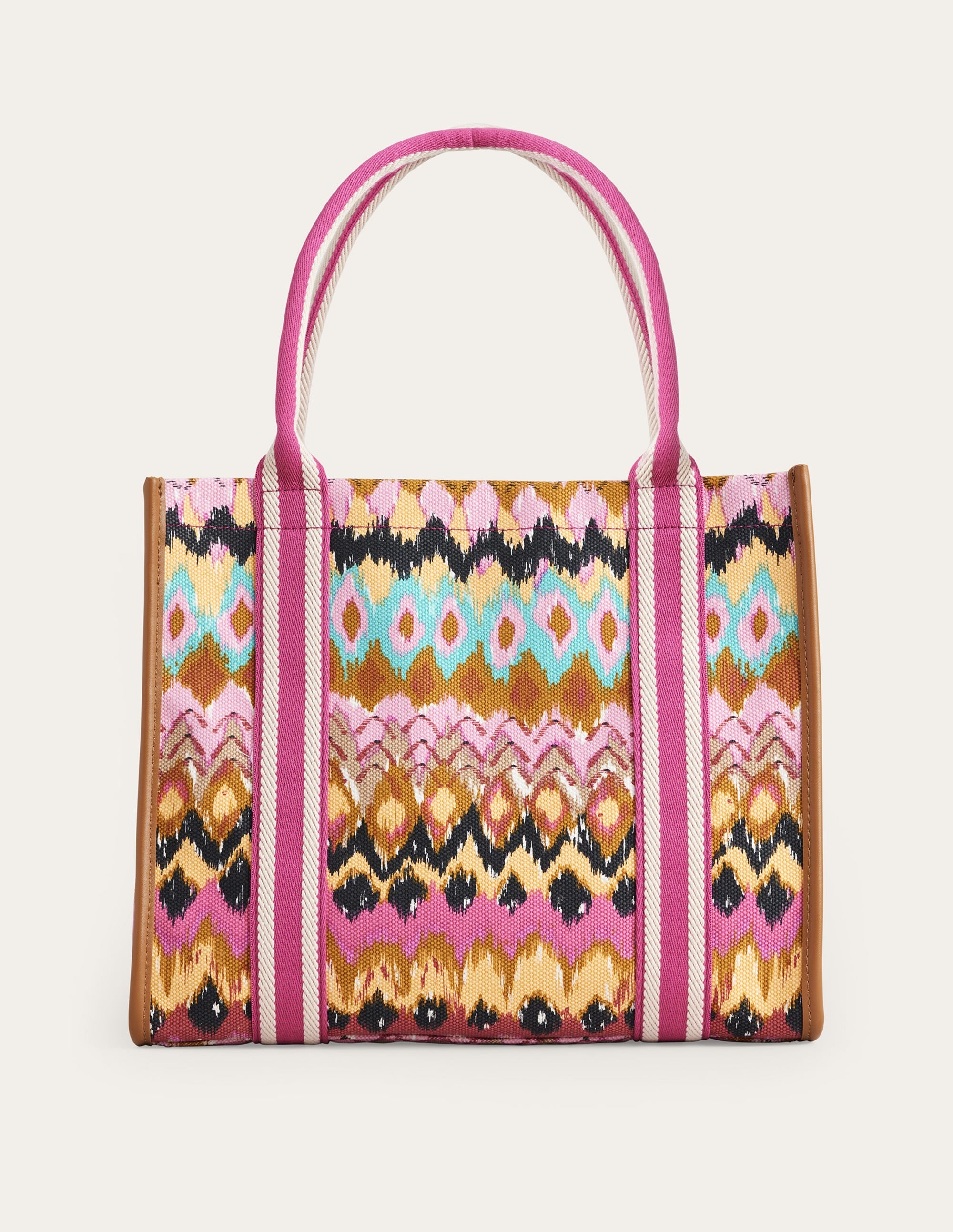Sac cabas Tilda en toile-Multicolore, motif ikat - Image 1