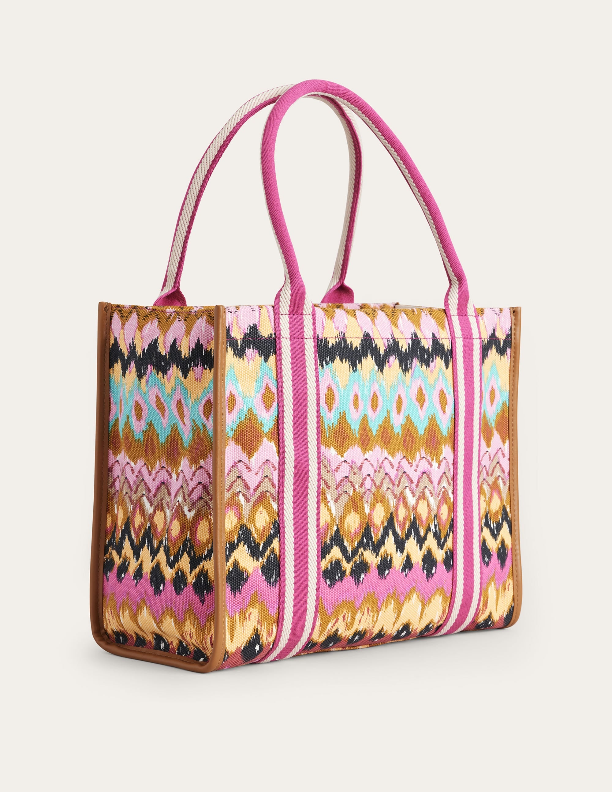 Sac cabas Tilda en toile-Multicolore, motif ikat - Image 2