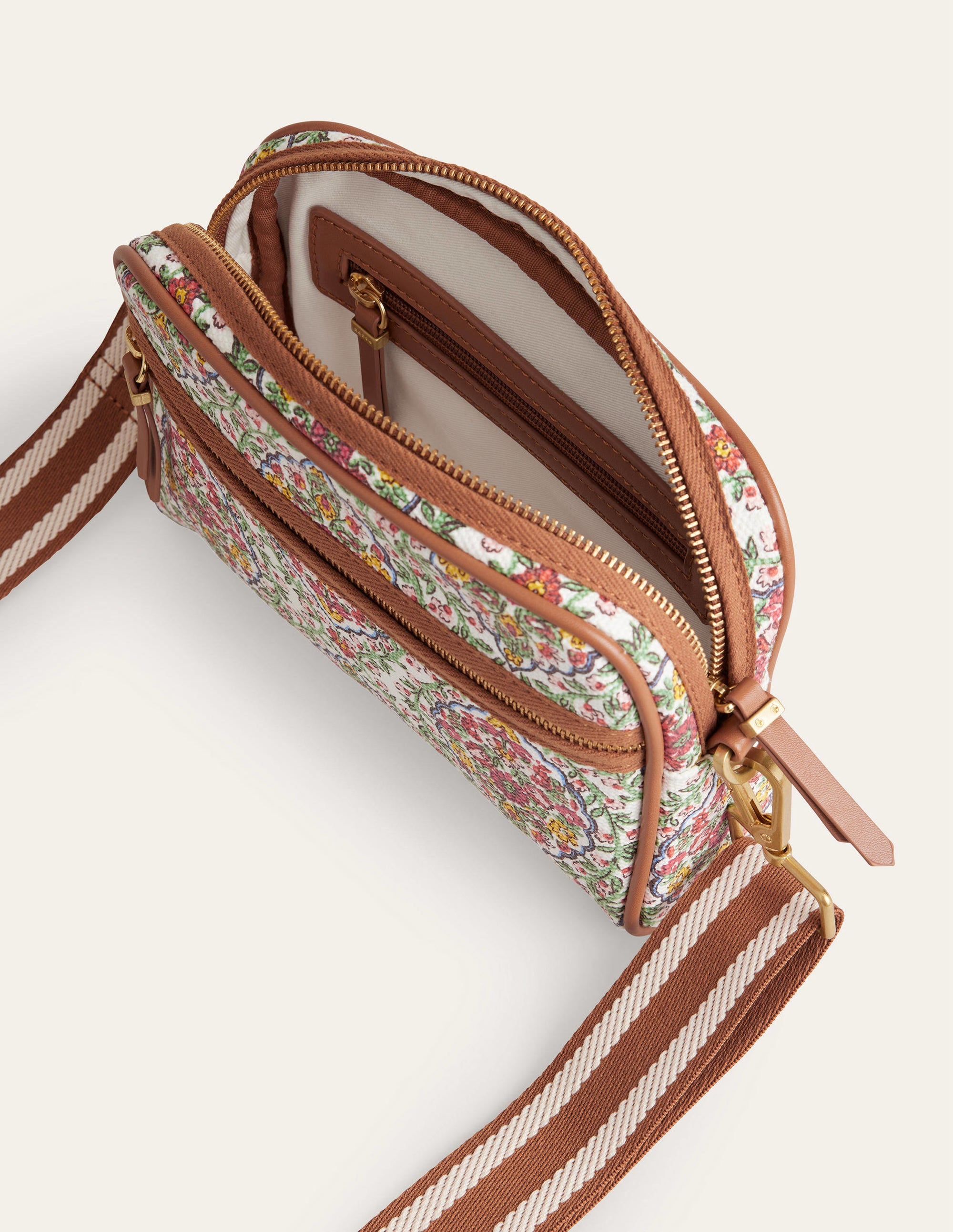 Sac à bandoulière en toile-Multi, motif Vine Terrace - Image 5