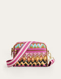 Sac à bandoulière en toile-Multi, motif ikat