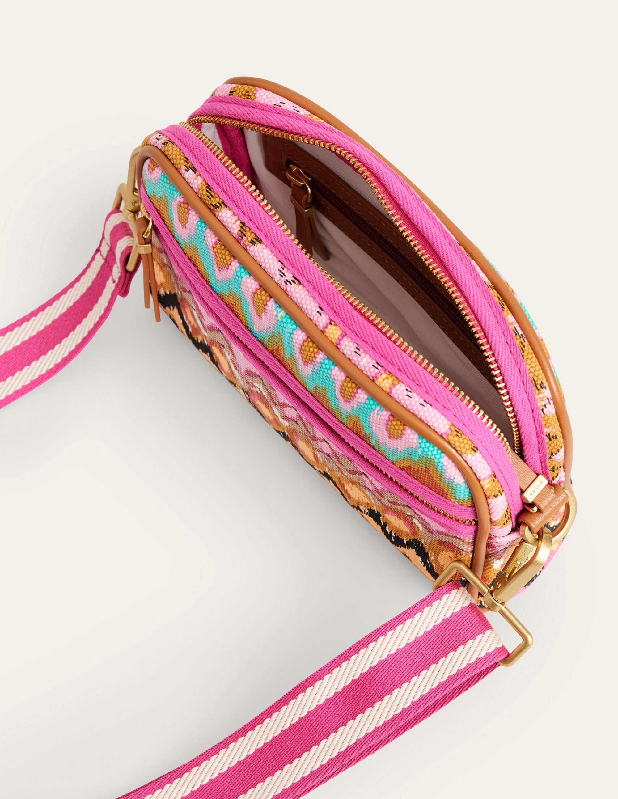 Sac à bandoulière en toile-Multi, motif ikat - Image 3