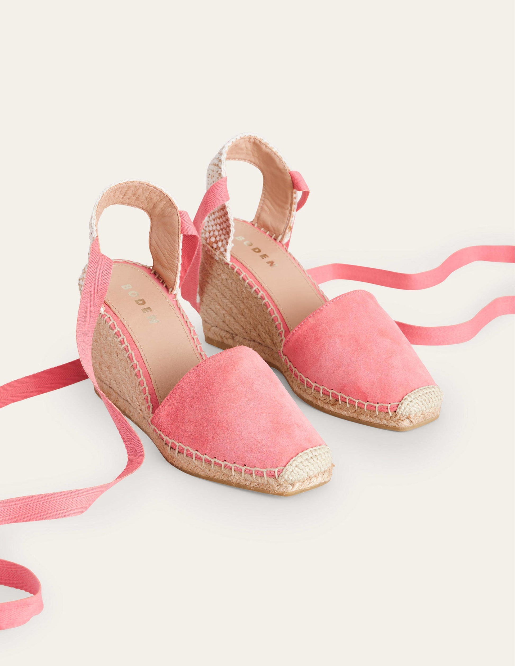 Esme Espadrille Wedges-Blush Suede-3