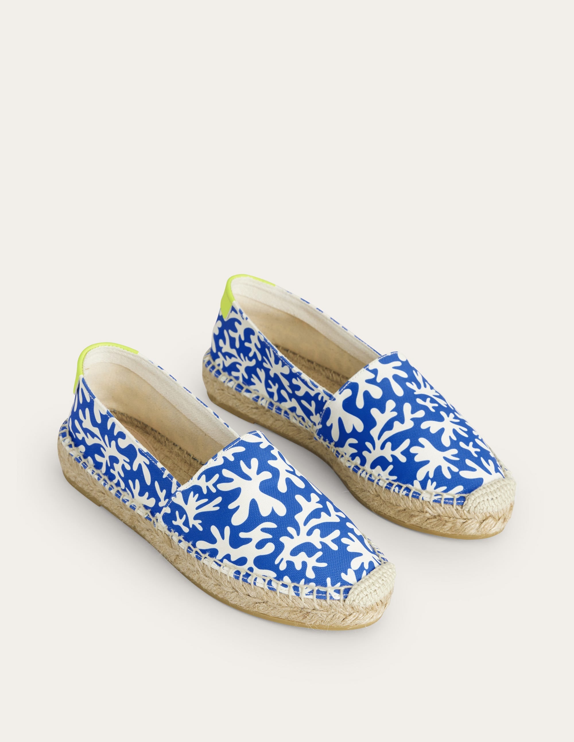Espadrilles plates classiques-Bleu marocain - Image 3