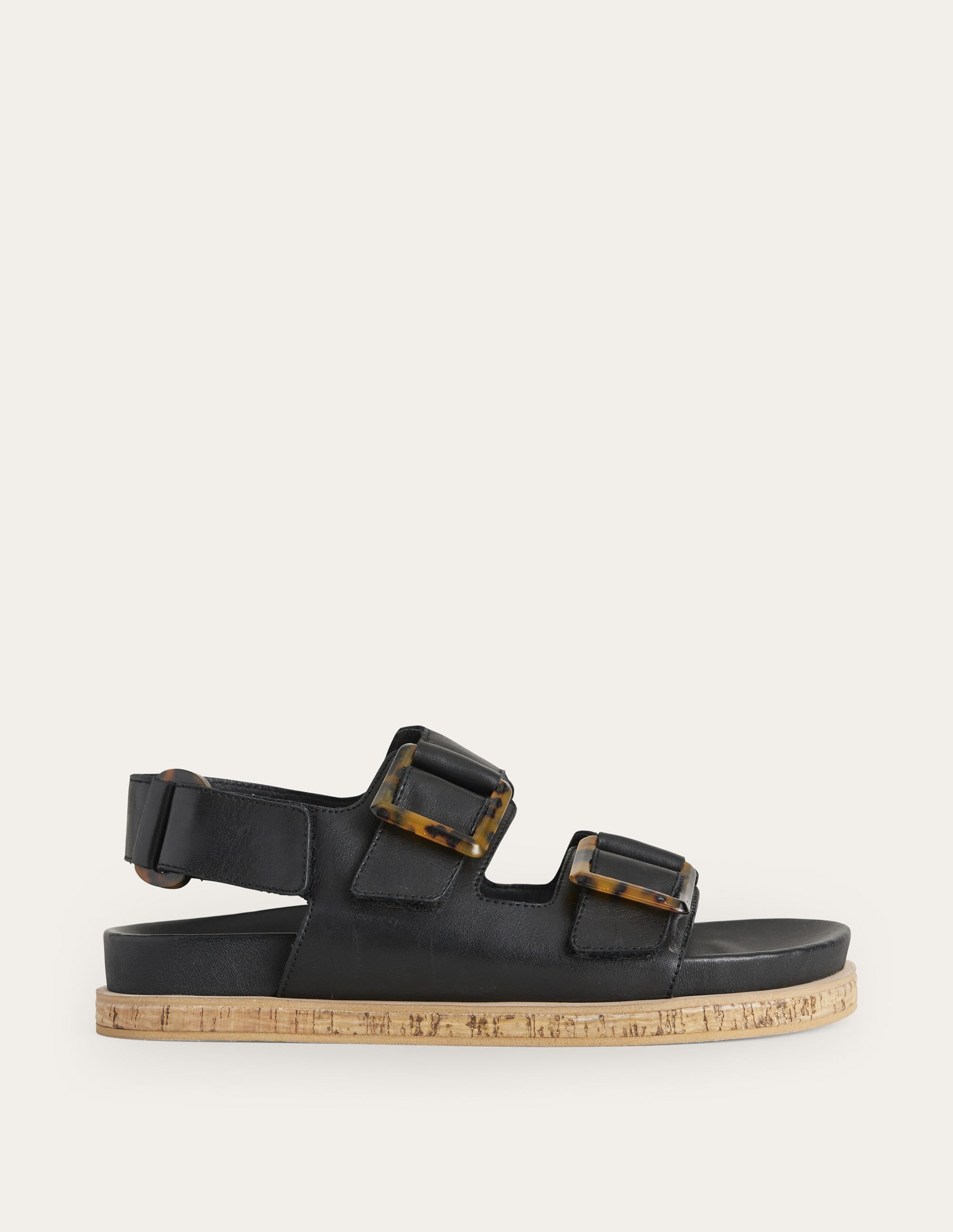 Schnallensandalen mit breiter Sohle-Schwarz - Image 2