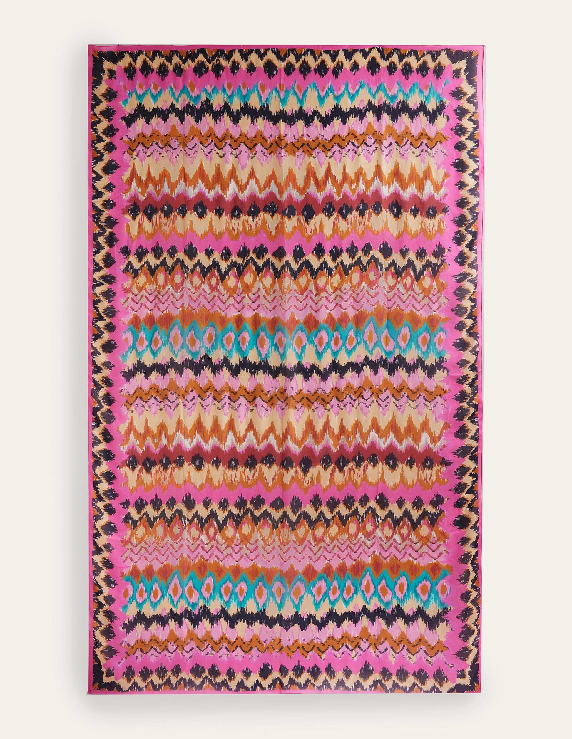 Foulard imprimé façon paréo-Multi, motif ikat-3