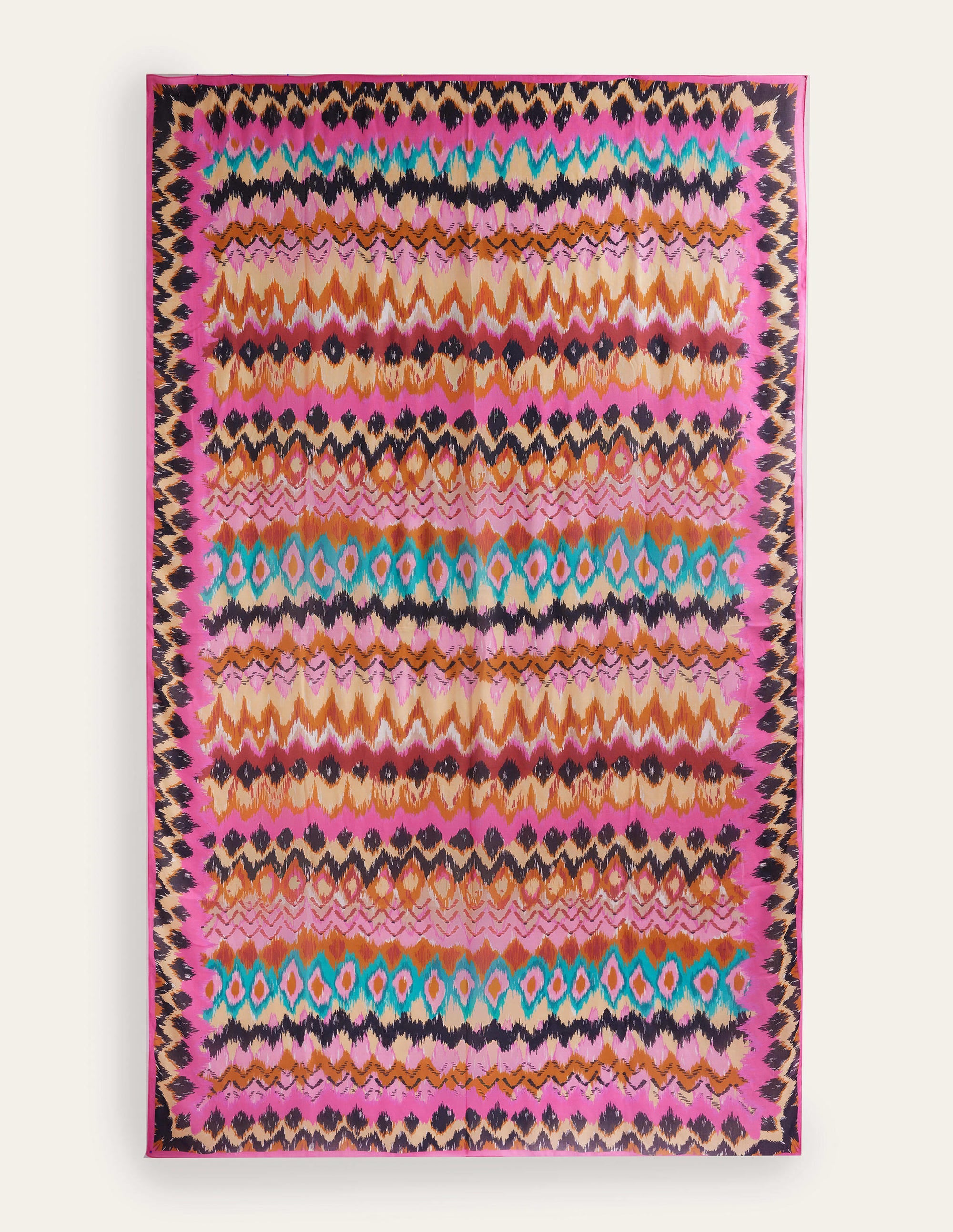 Foulard imprimé façon paréo-Multi, motif ikat - Image 3