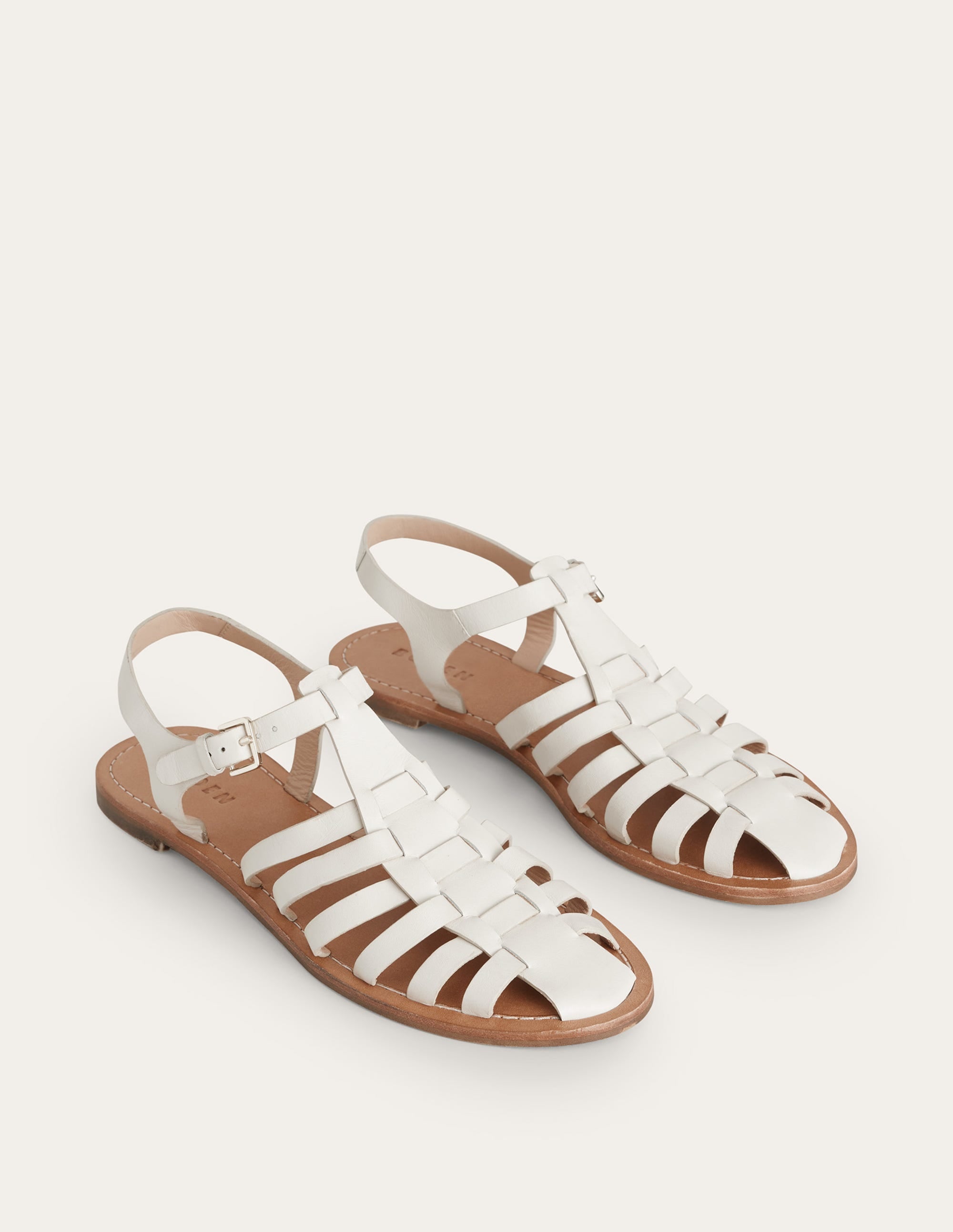 Traditional Fisherman Sandals-Ecru - Image 3