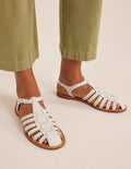 Traditionelle Fischersandalen-Beige