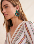 Boucles d'oreilles en perles-Vert
