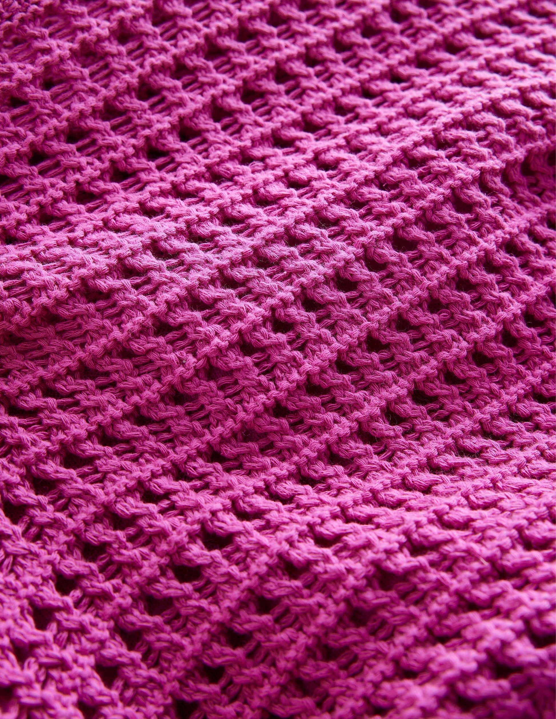Robe en maille crochetée-Rose violette-6