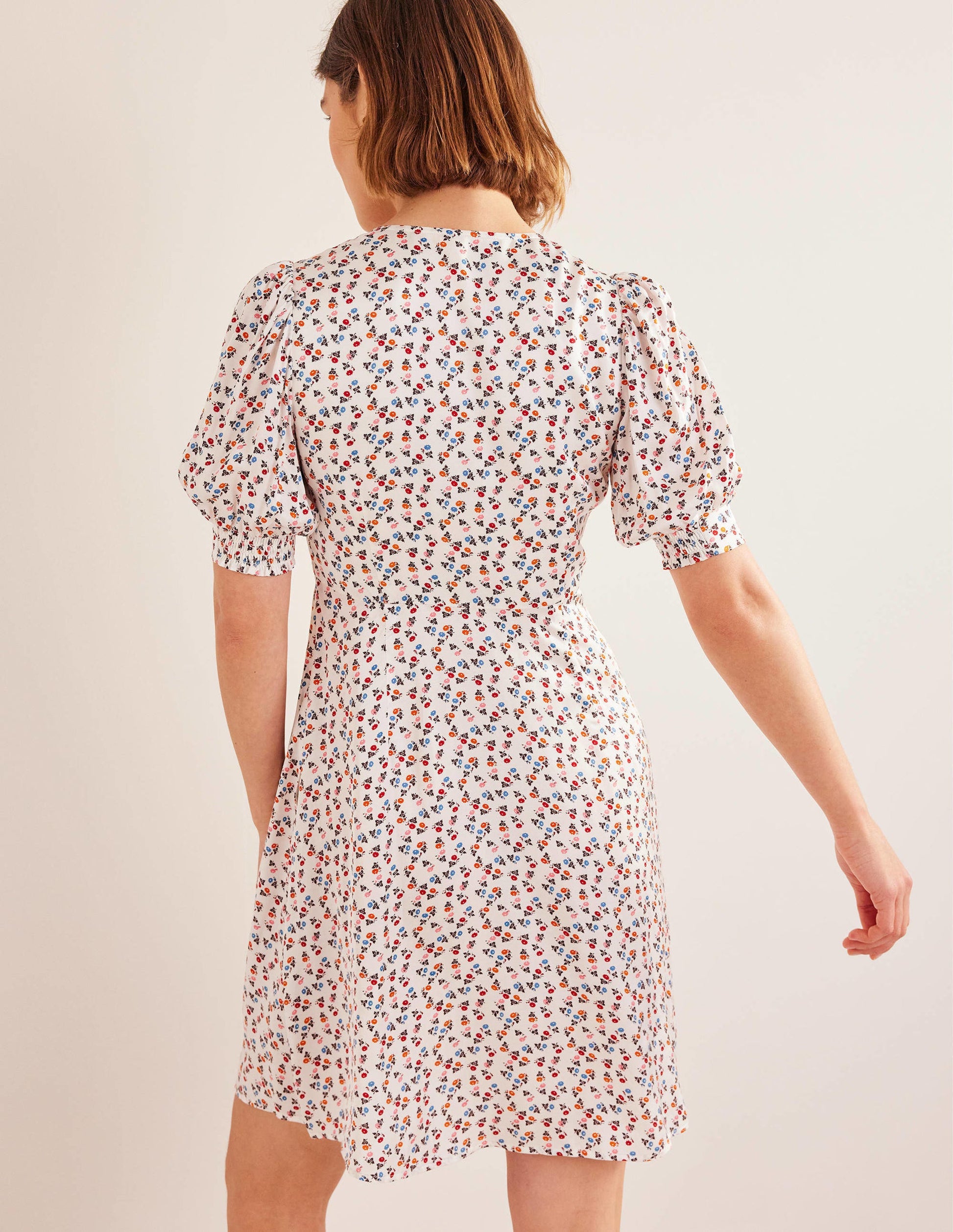 Satin Tea Dress-Ivory, Sweet Daisy-3