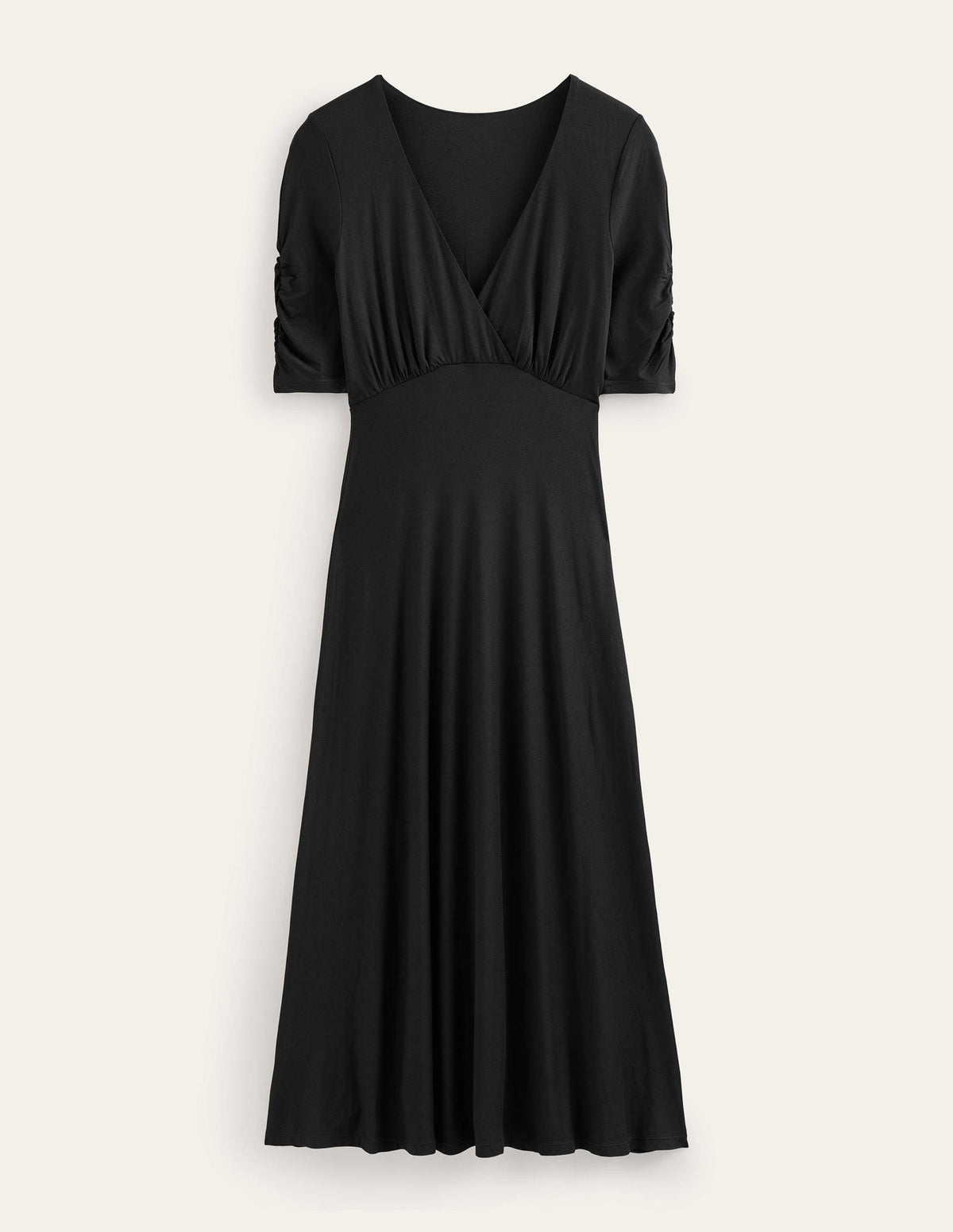 Rebecca Midi-Teekleid aus Jersey-Schwarz - Image 5