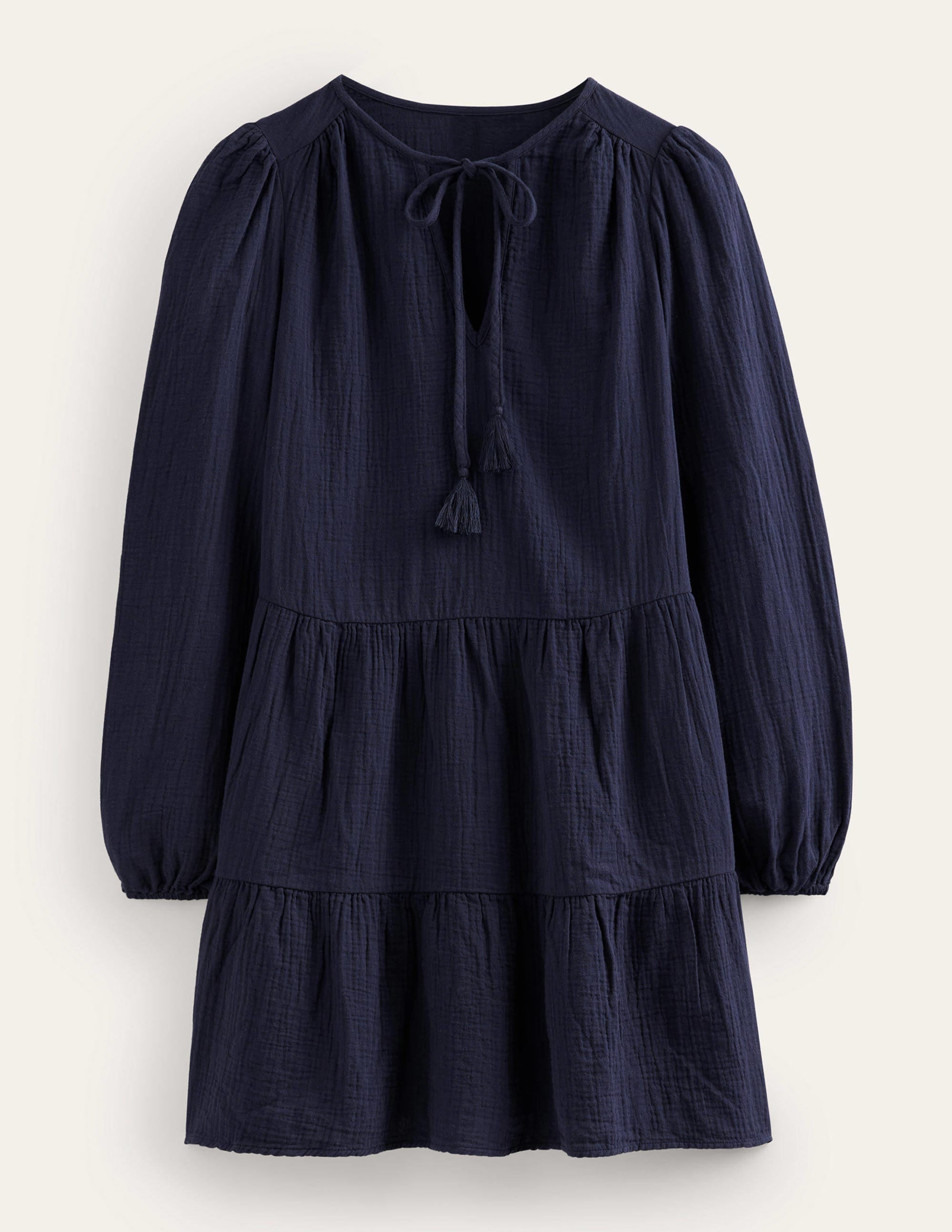 Seihtuch-Minikleid-Marineblau - Image 5