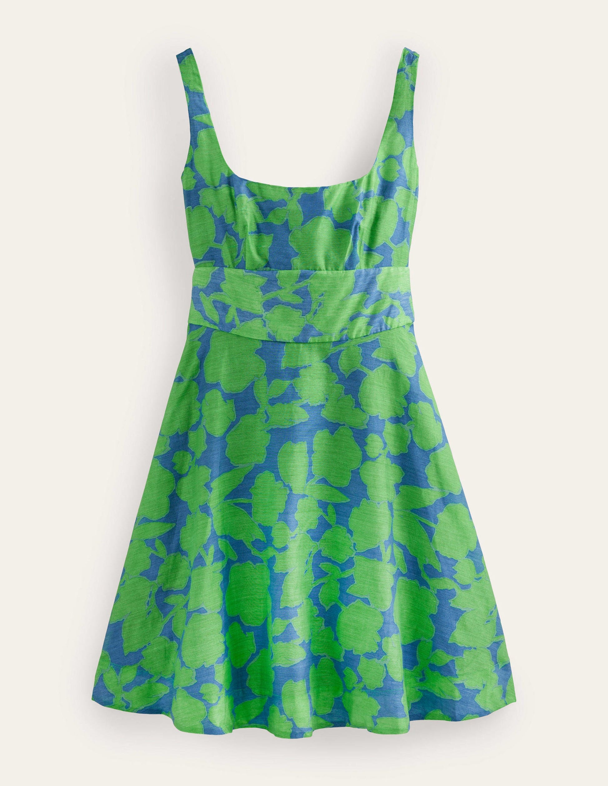 Organza Mini Dress-Jasmine Green, Windsor Bloom-6
