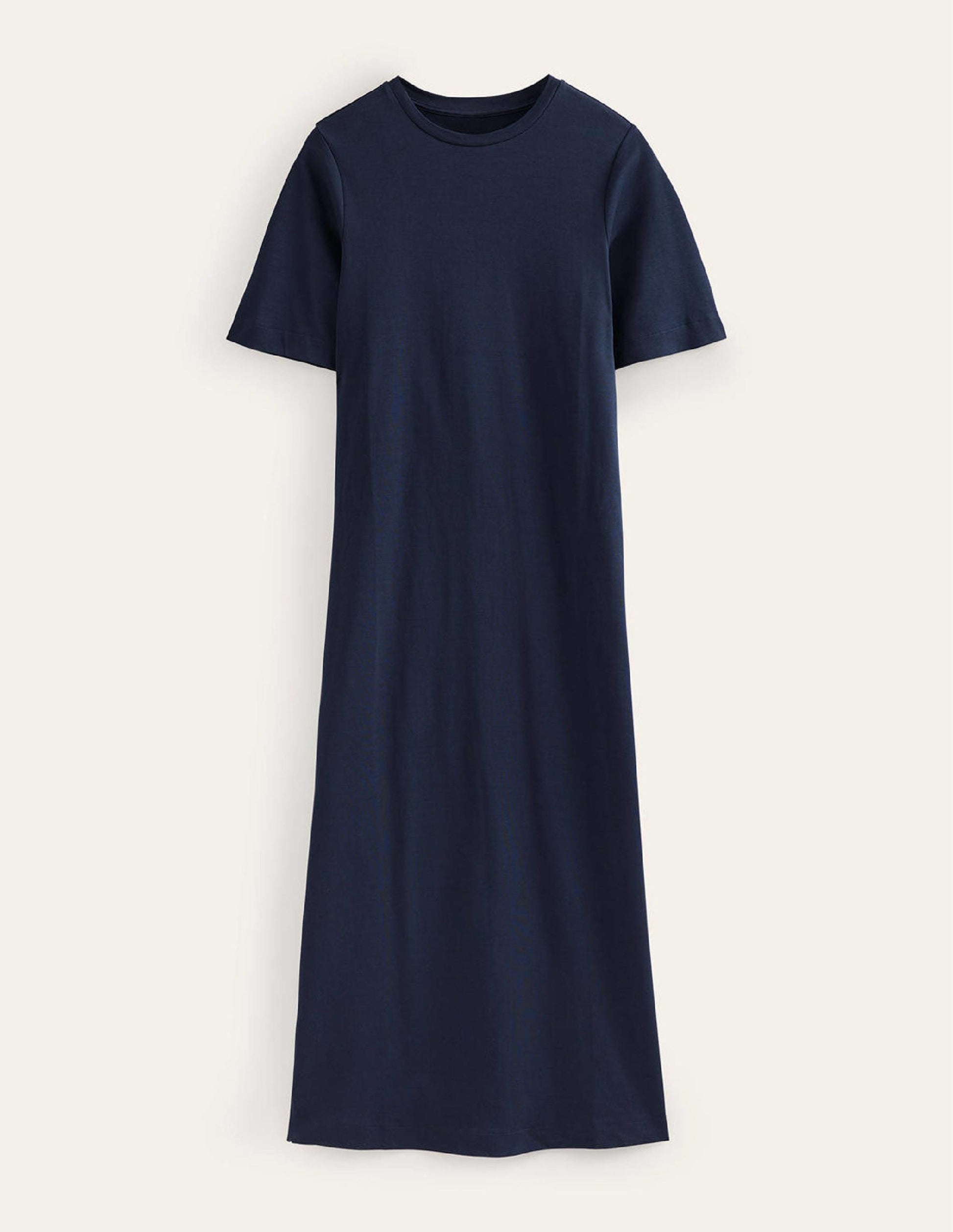 Jersey Midi T-Shirt Dress-Navy-5