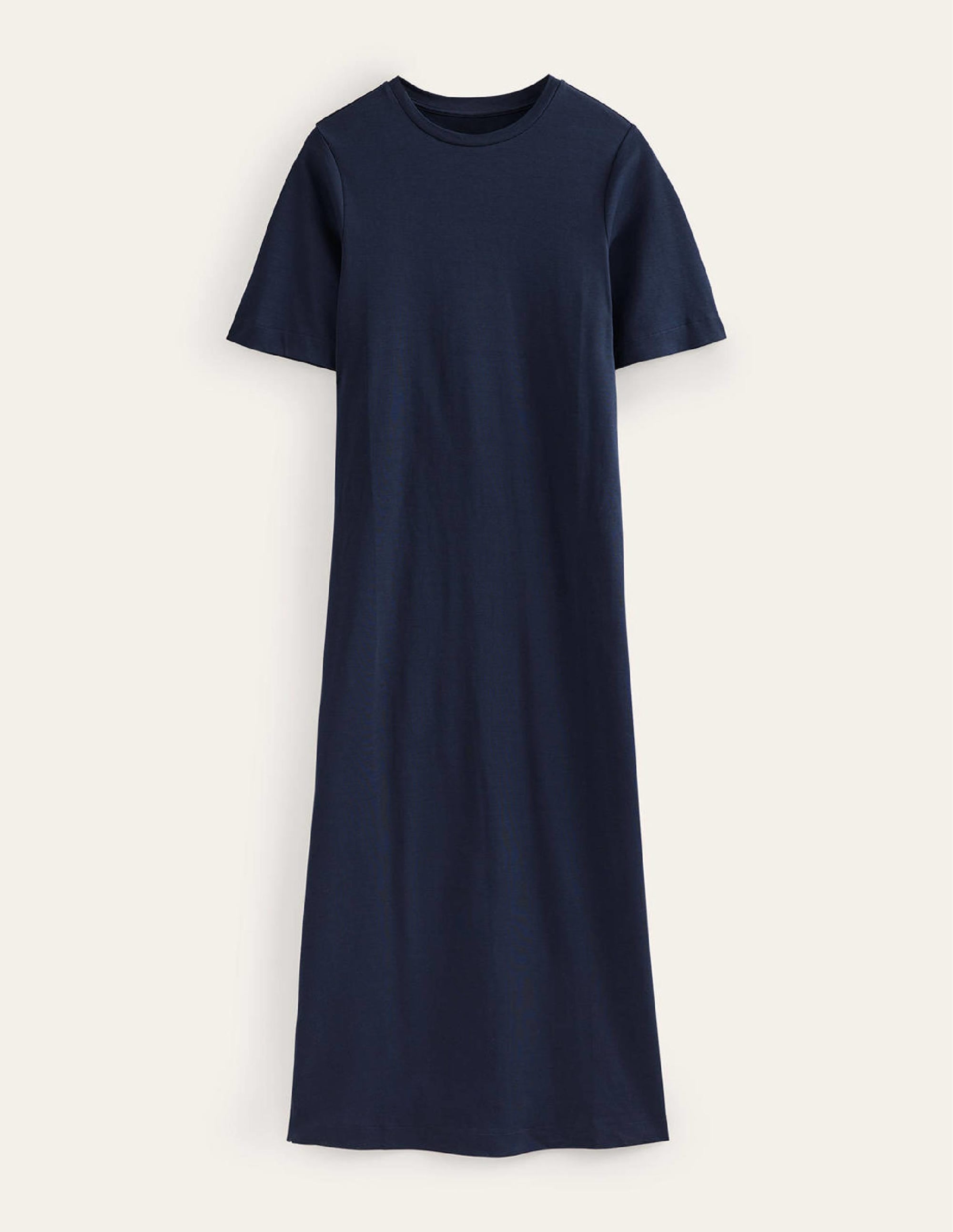 Jersey Midi T-Shirt Dress-Navy - Image 5
