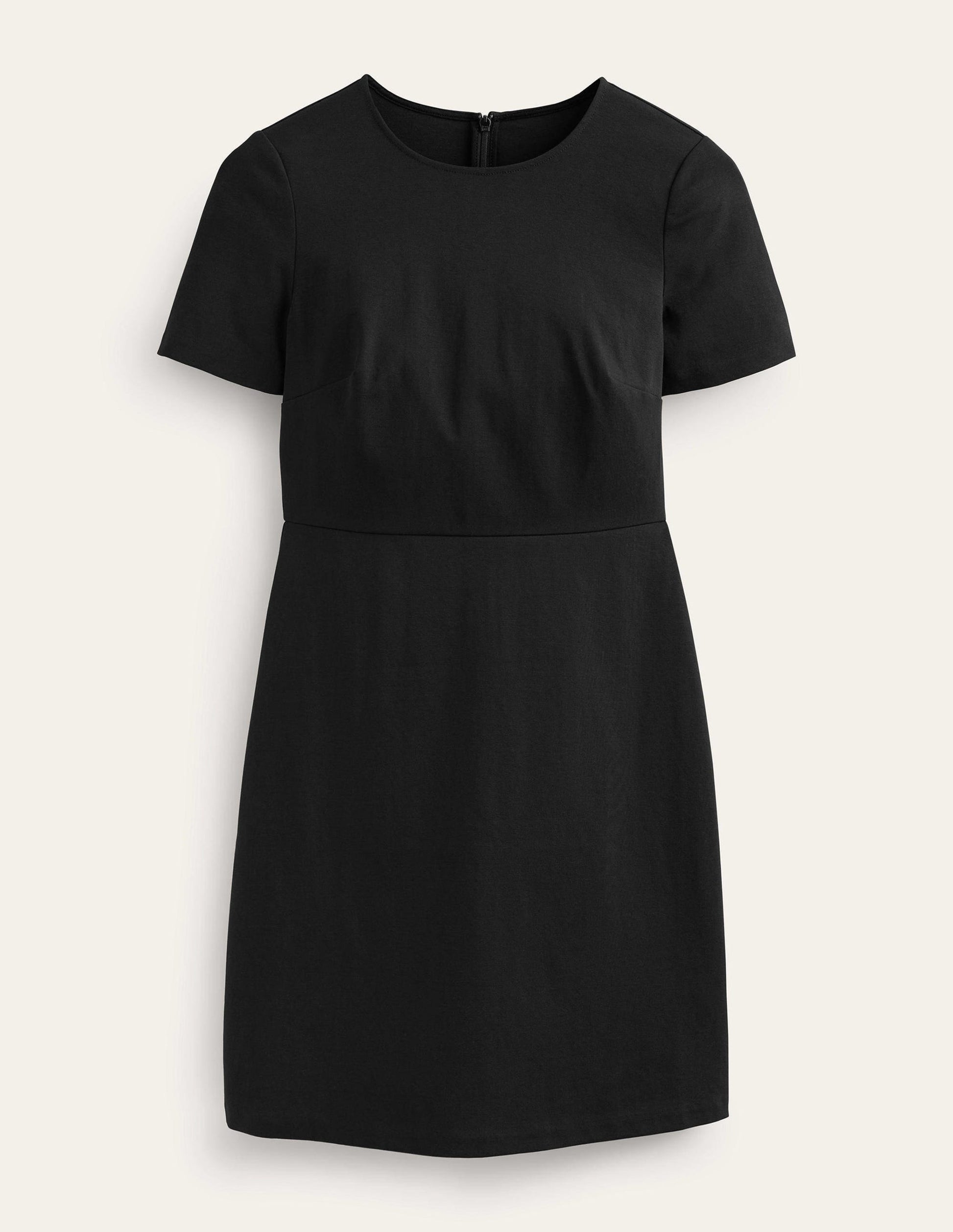 Mini-robe fourreau en jersey-Noir-5