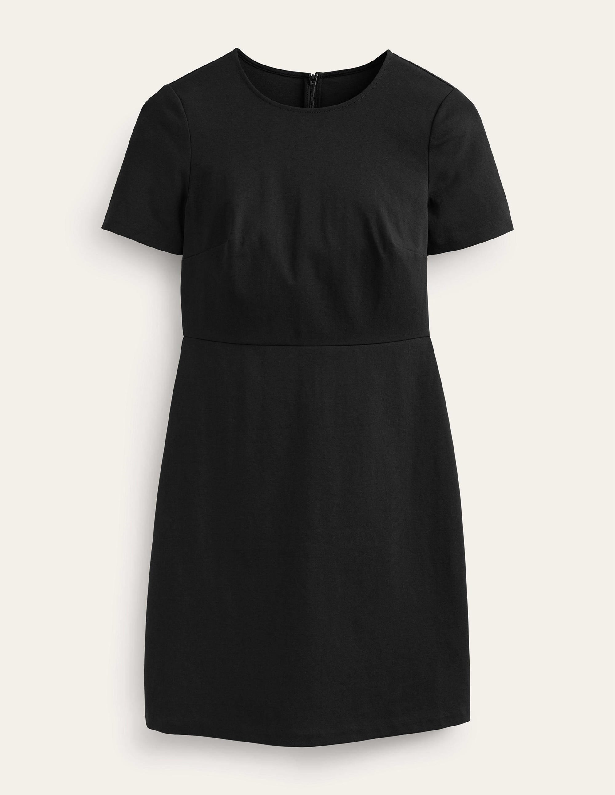 Mini-robe fourreau en jersey-Noir - Image 5