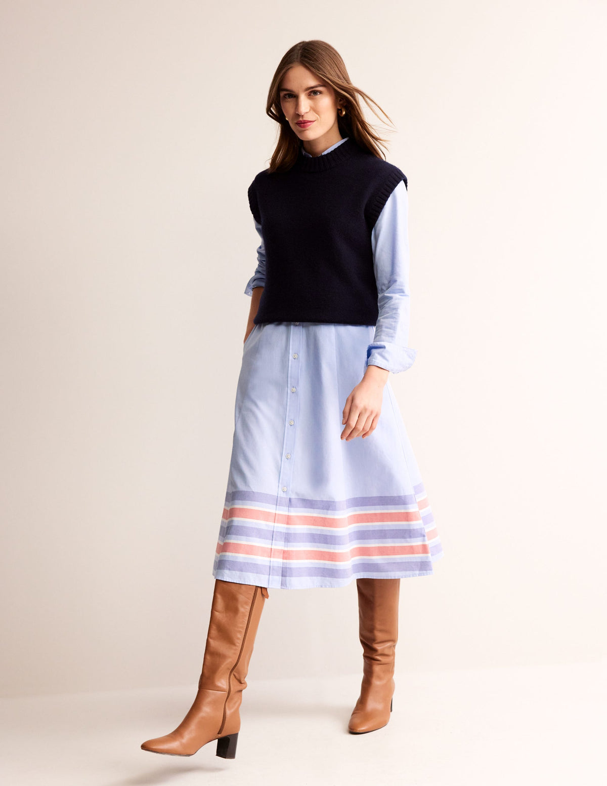 Kate Chambray-Hemdblusenkleid-Faux-Uni - Image 6